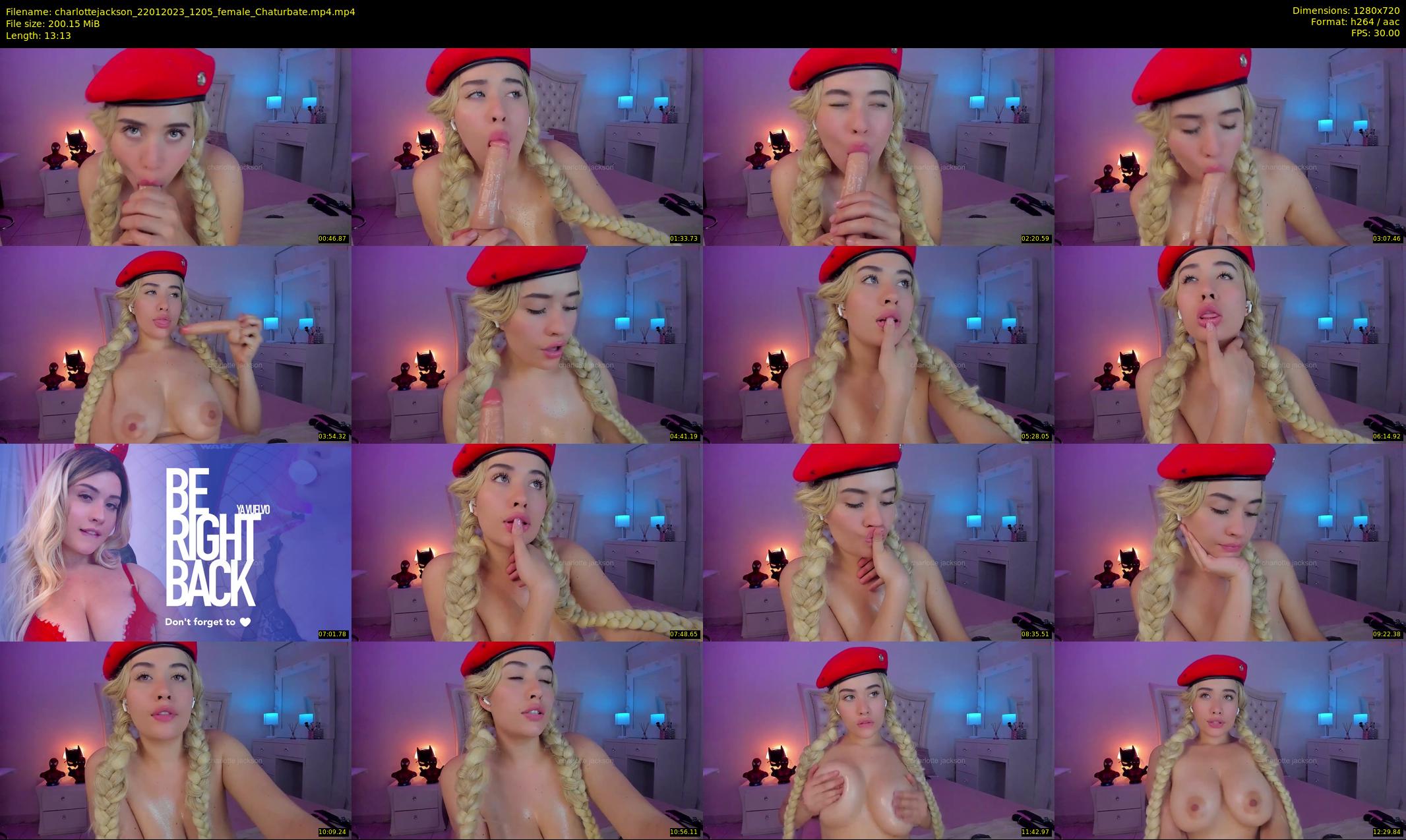 charlottejackson — 14 minute Chaturbate female cam show recording, 720p, Jan 22, 2023