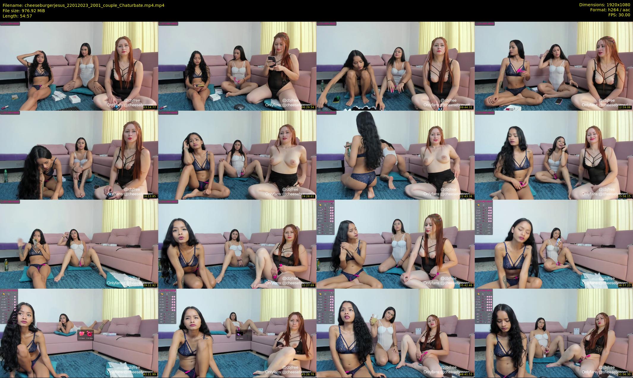 cheeseburgerjesus — 55 minute Chaturbate couple cam show recording, 1080p, Jan 22, 2023