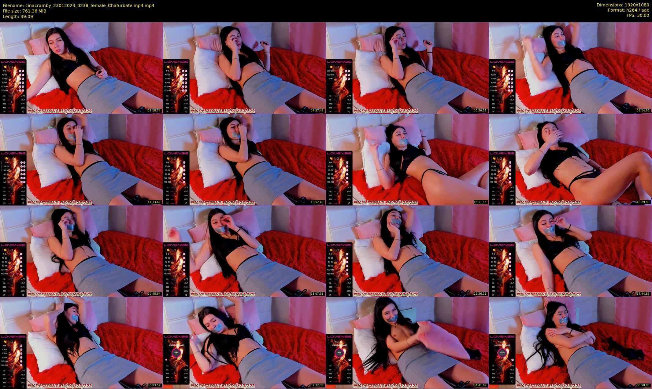 cinacramby — 40 minute Chaturbate female cam show recording, 1080p, Jan 23, 2023