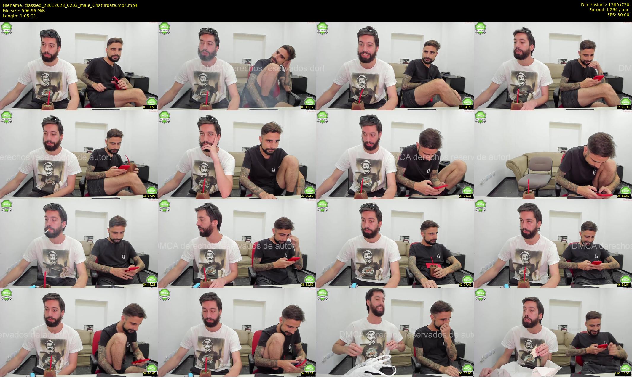 classied — 66 minute Chaturbate male cam show recording, 720p, Jan 23, 2023