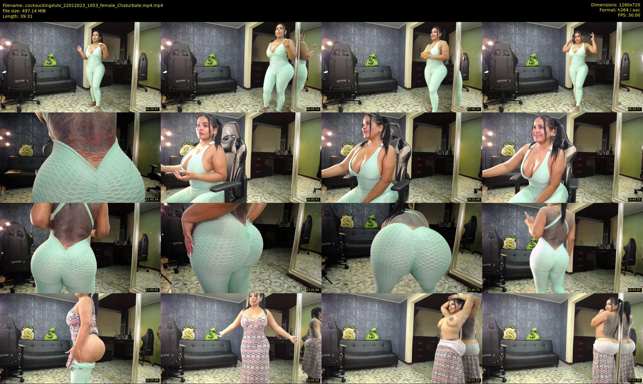 cocksuckingslutx — 40 minute Chaturbate female cam show recording, 720p, Jan 22, 2023