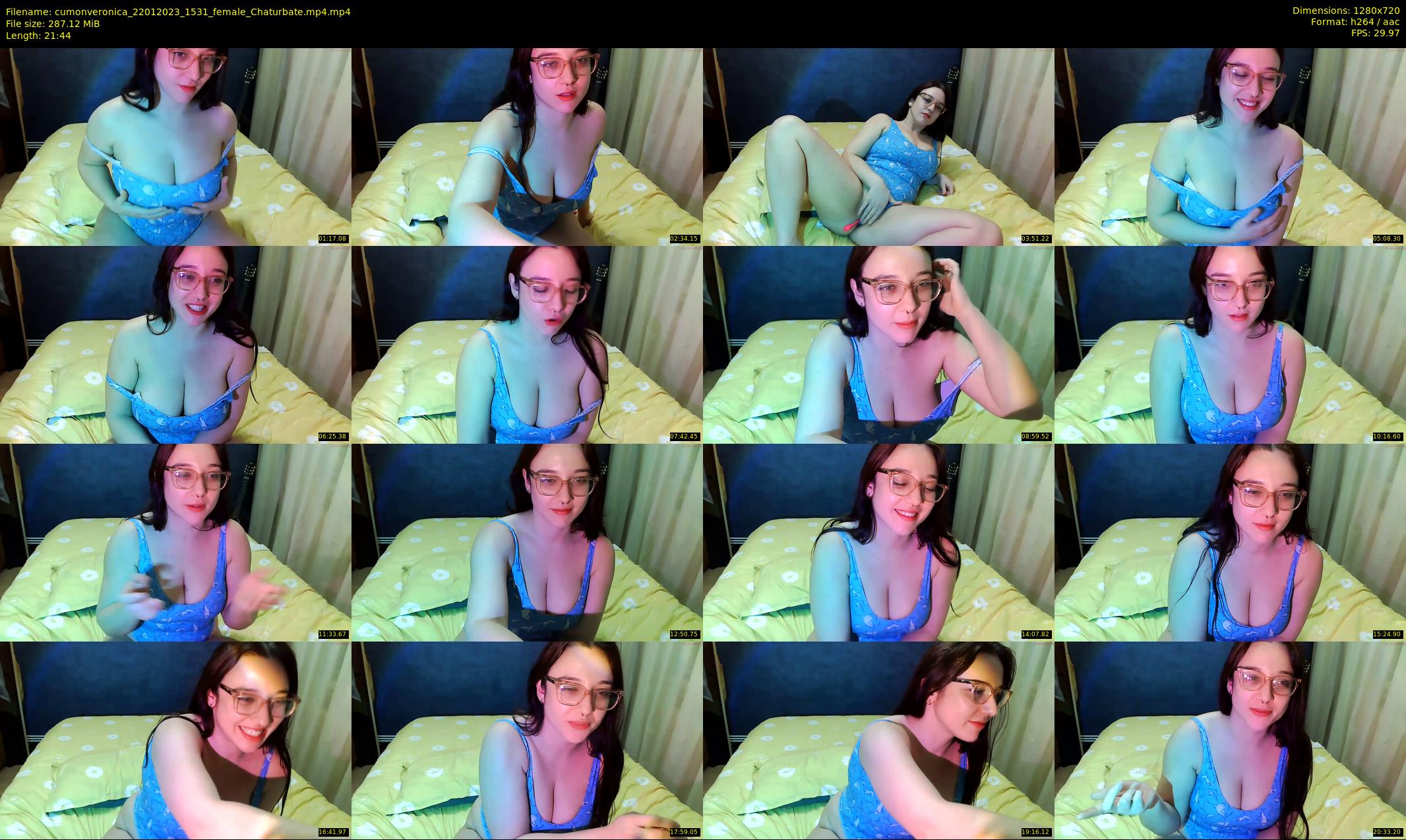 cumonveronica — 22 minute Chaturbate female cam show recording, 720p, Jan 22, 2023