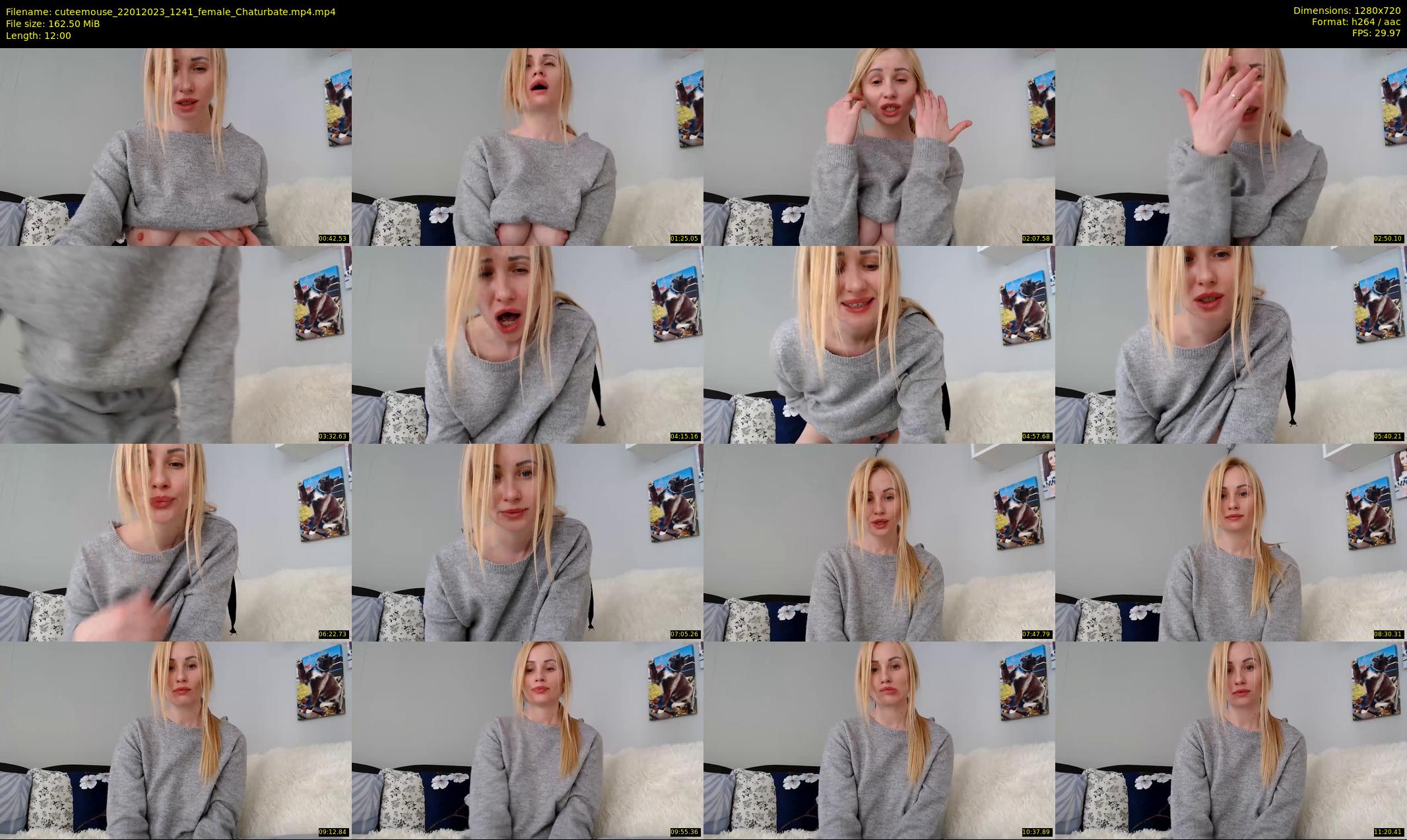 cuteemouse — 12 minute Chaturbate female cam show recording, 720p, Jan 22, 2023