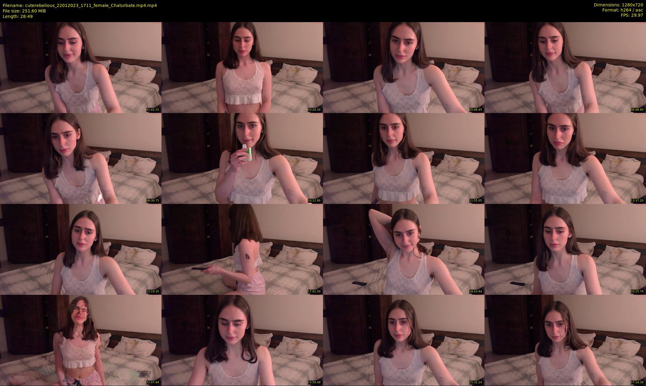 cuterebelious — 29 minute Chaturbate female cam show recording, 720p, Jan 22, 2023