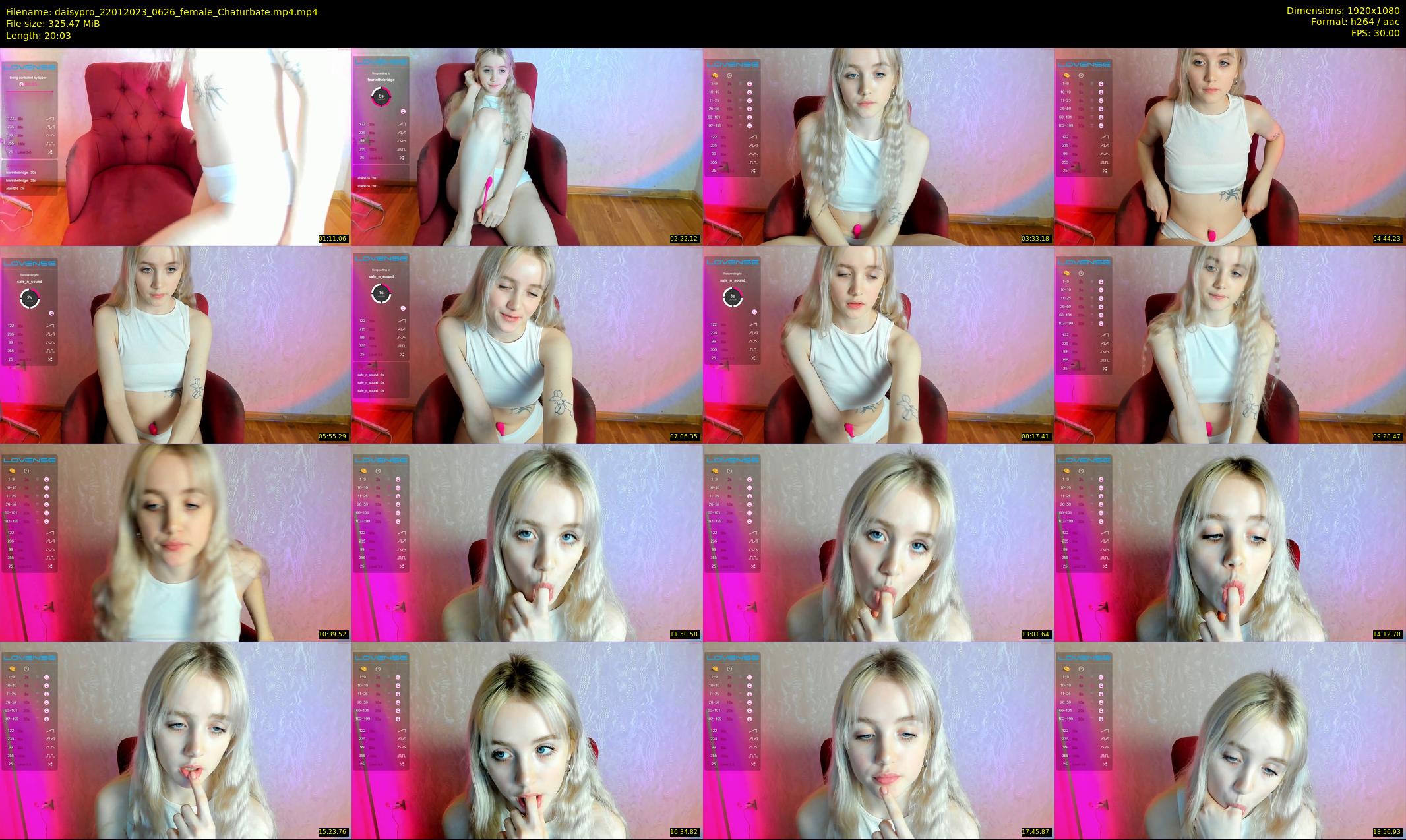 daisypro — 21 minute Chaturbate couple cam show recording, 1080p, Jan 22, 2023