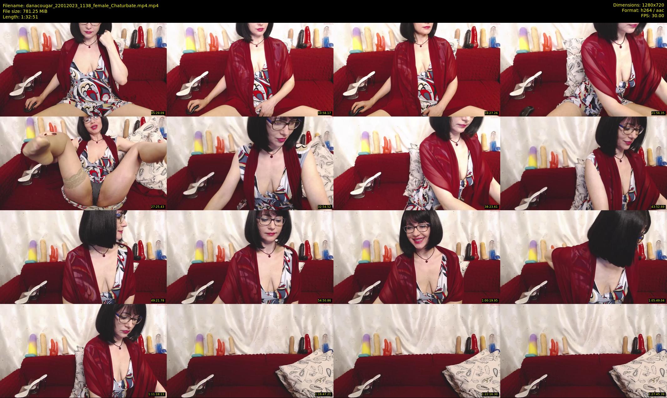 danacougar — 93 minute Chaturbate female cam show recording, 720p, Jan 22, 2023