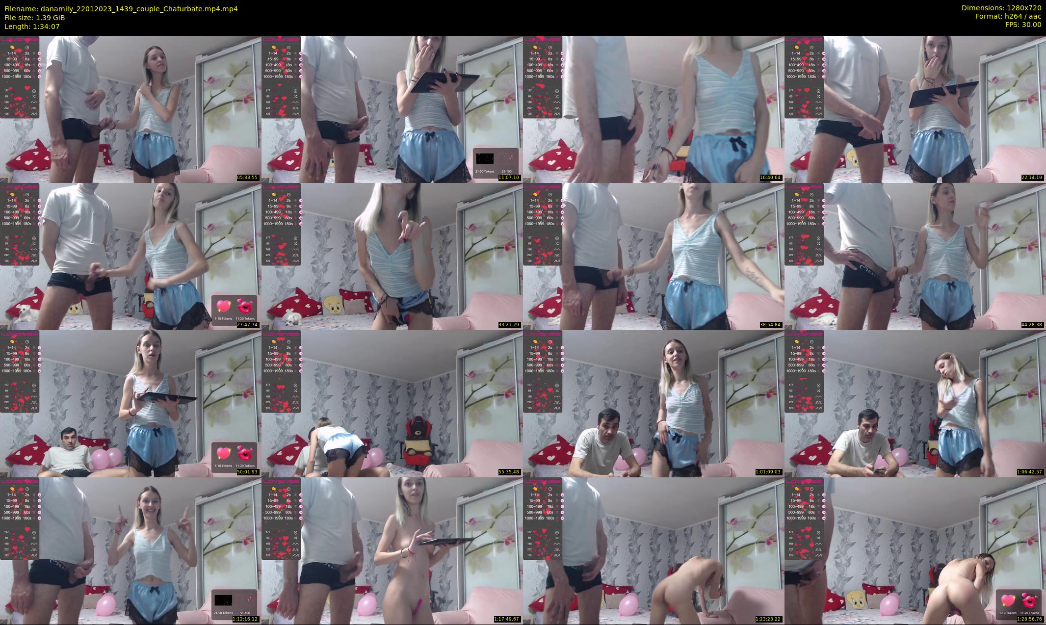 danamily — 95 minute Chaturbate female cam show recording, 720p, Jan 22, 2023
