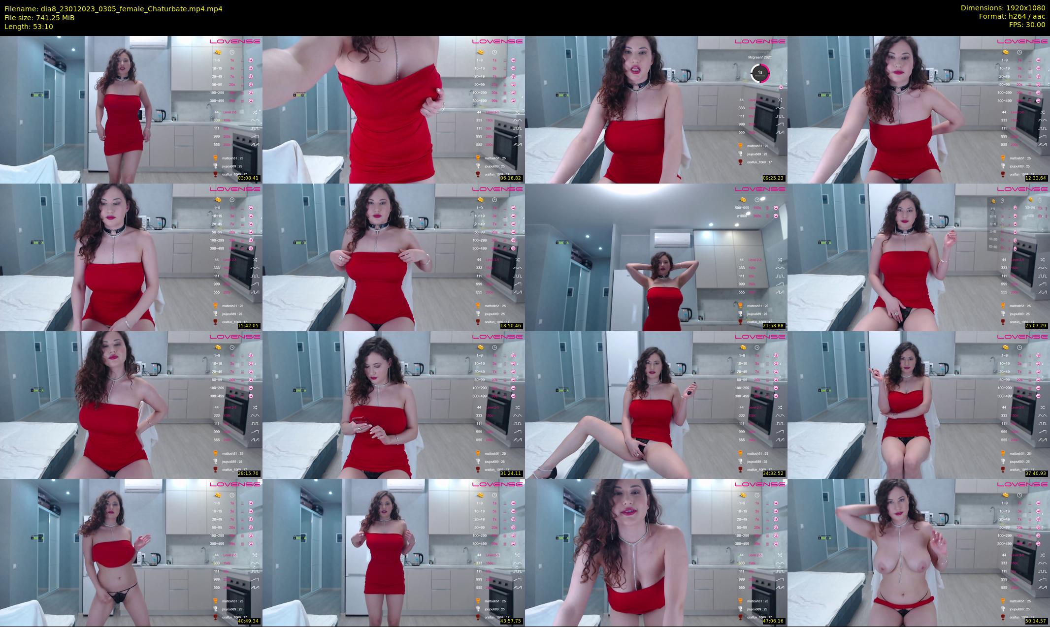 dia8 — 54 minute Chaturbate female cam show recording, 1080p, Jan 23, 2023