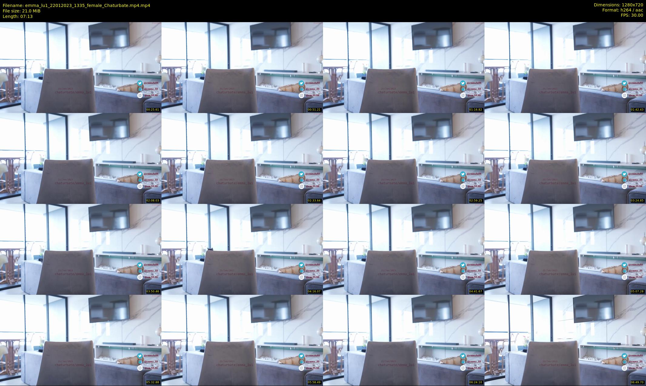 emma_lu1 — 8 minute Chaturbate female cam show recording, 720p, Jan 22, 2023