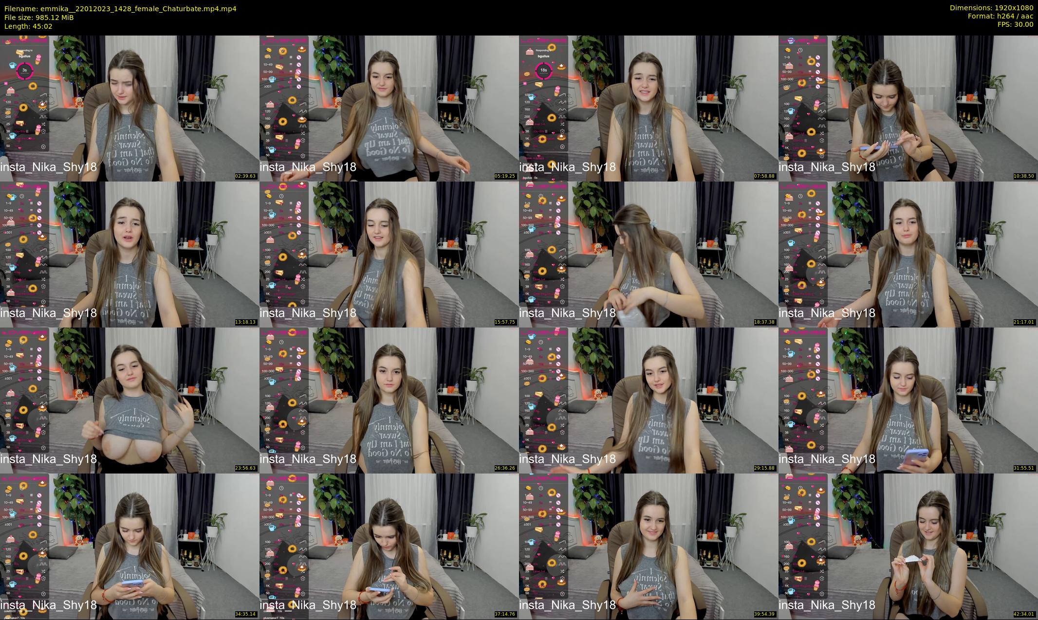 emmika_ — 46 minute Chaturbate female cam show recording, 1080p, Jan 22, 2023