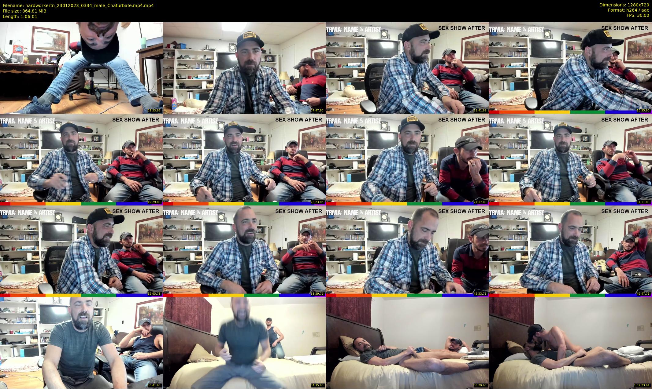 hardworkertn — 67 minute Chaturbate male cam show recording, 720p, Jan 23, 2023