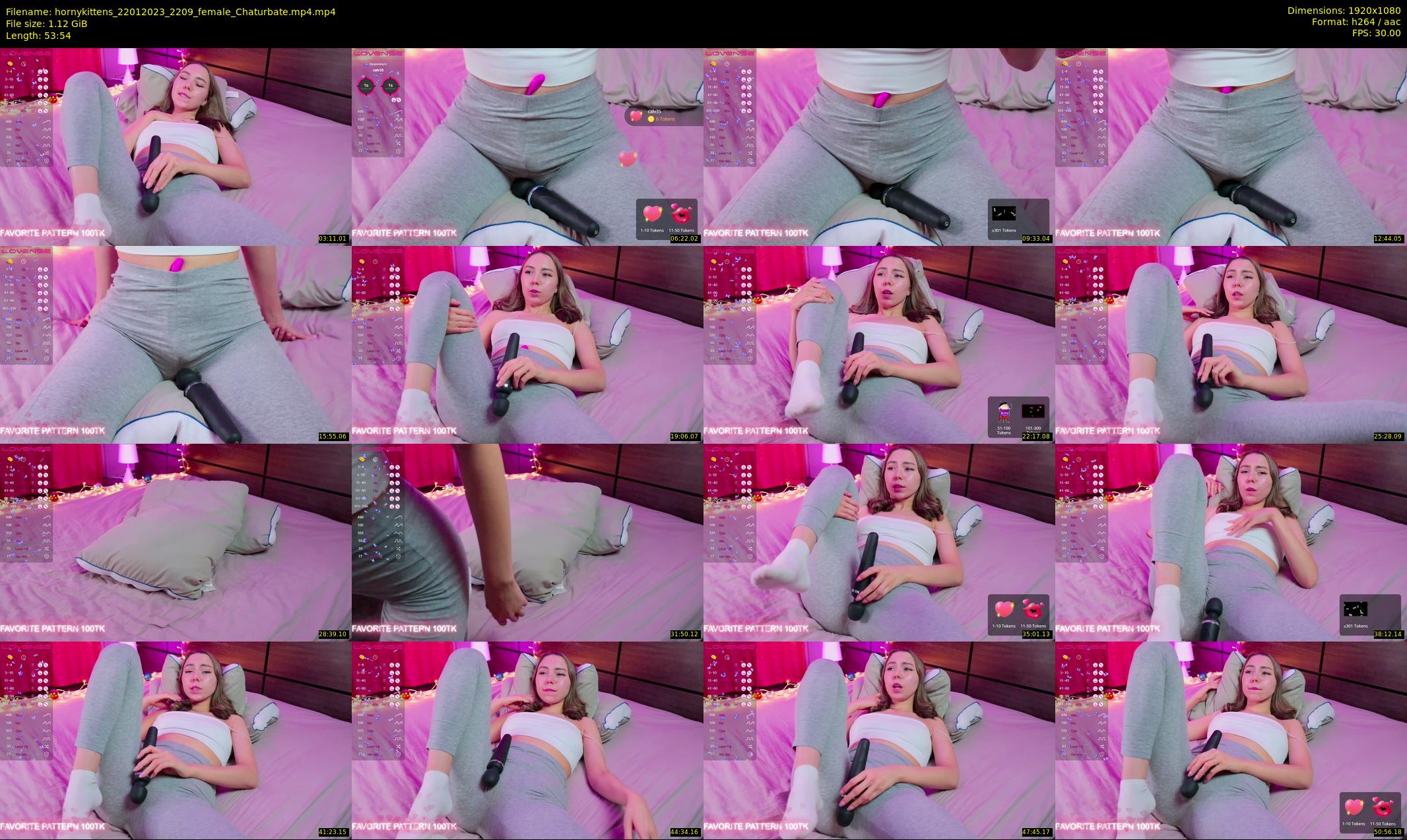 hornykittens — 54 minute Chaturbate couple cam show recording, 1080p, Jan 22, 2023