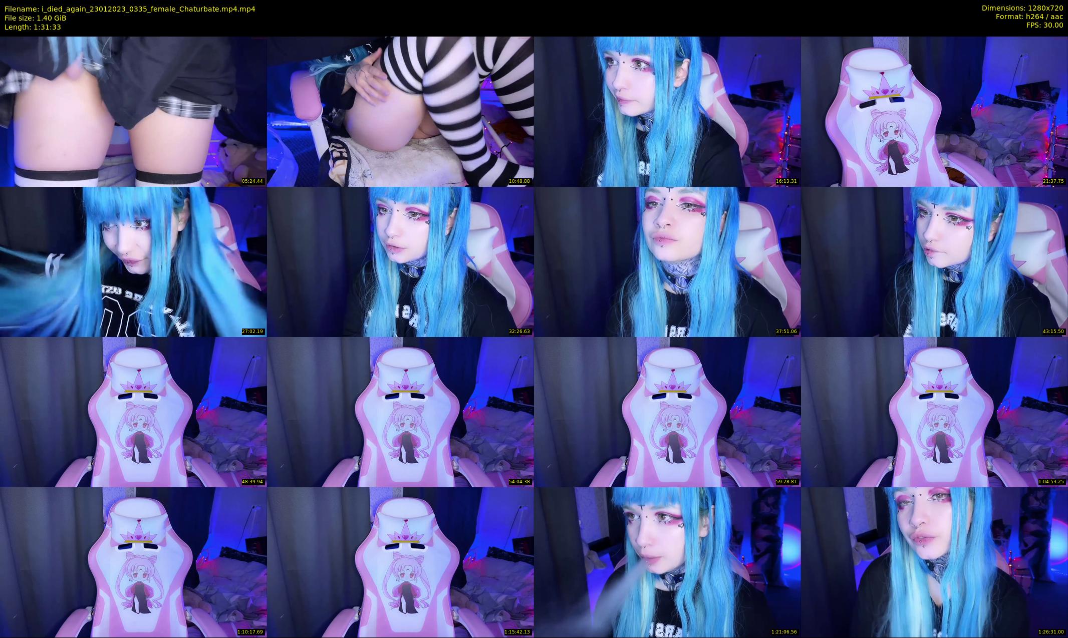 i_died_again — 92 minute Chaturbate female cam show recording, 720p, Jan 23, 2023