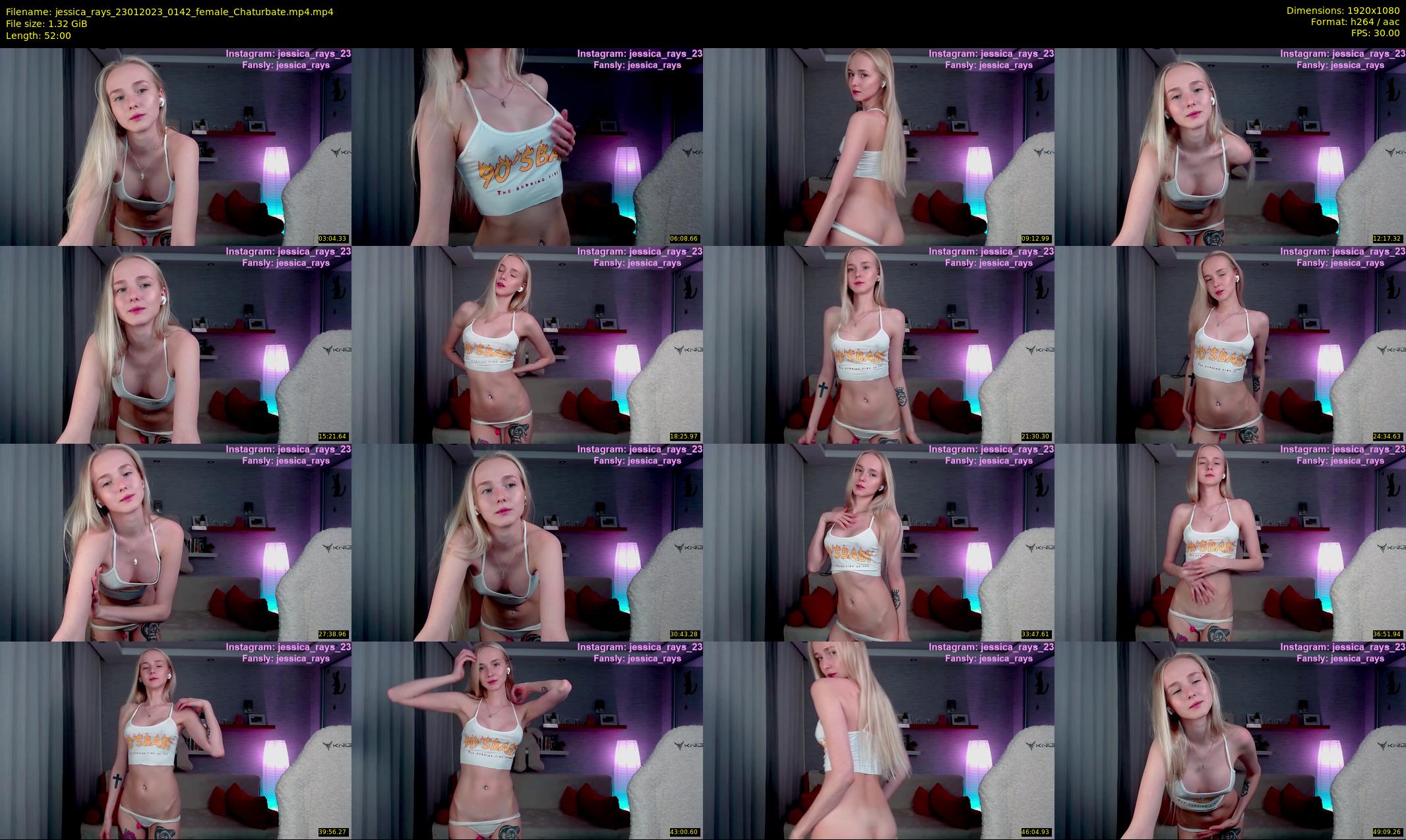 jessica_rays — 52 minute Chaturbate couple cam show recording, 1080p, Jan 23, 2023