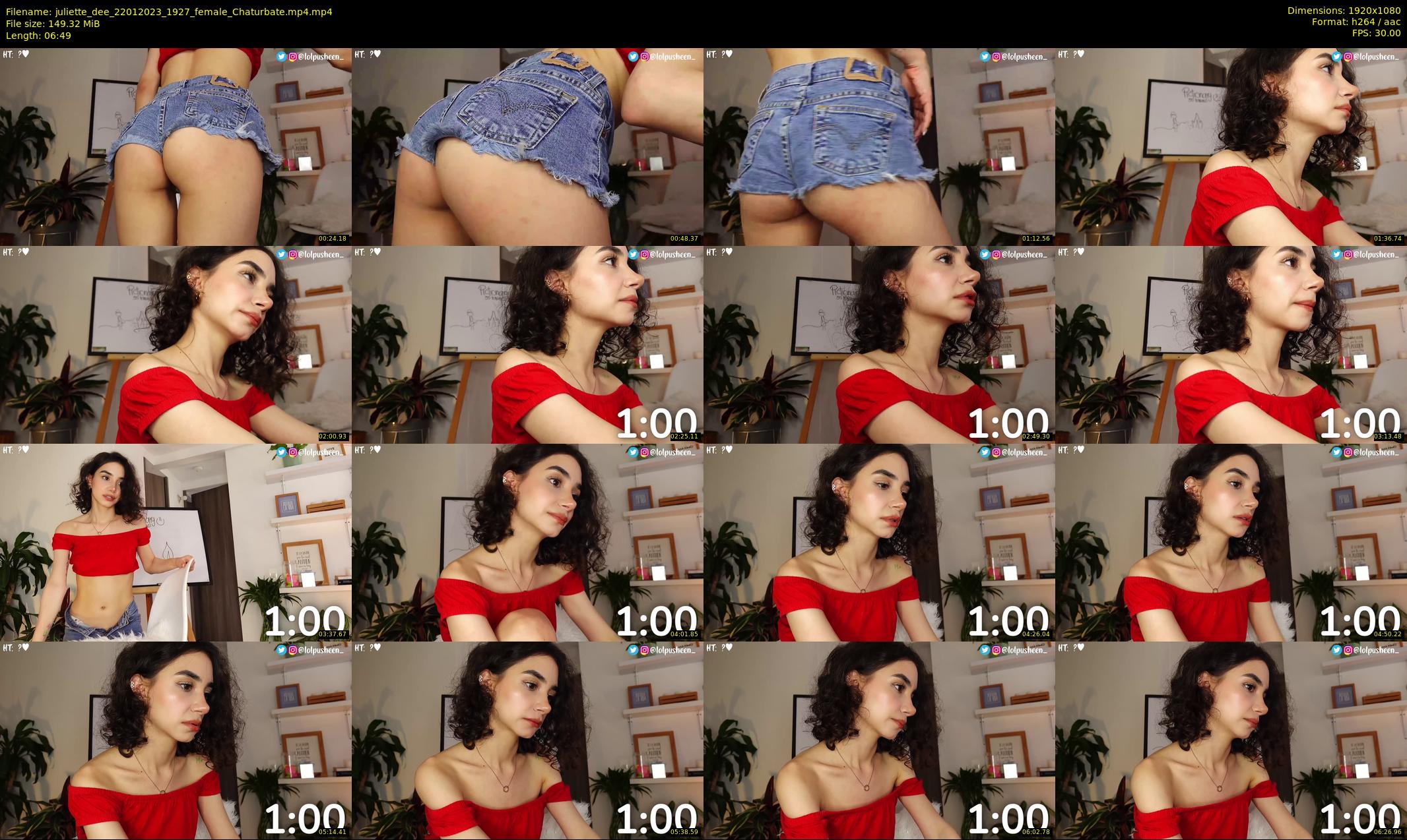 juliette_dee — 7 minute Chaturbate female cam show recording, 1080p, Jan 22, 2023