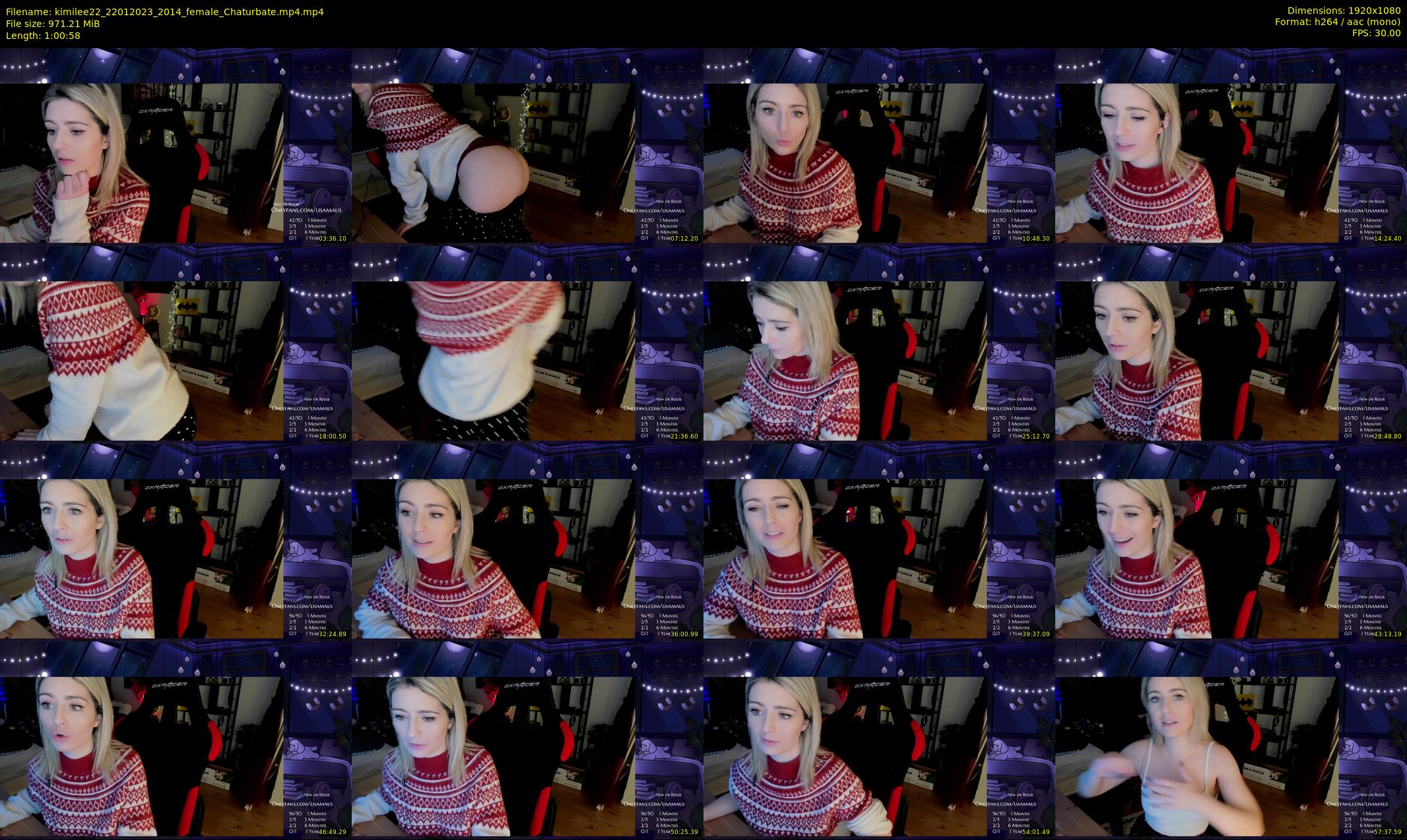 kimilee22 — 61 minute Chaturbate female cam show recording, 1080p, Jan 22, 2023