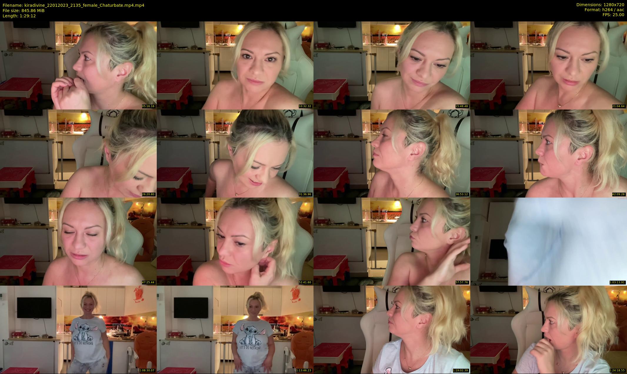 kiradivine — 90 minute Chaturbate female cam show recording, 720p, Jan 22, 2023