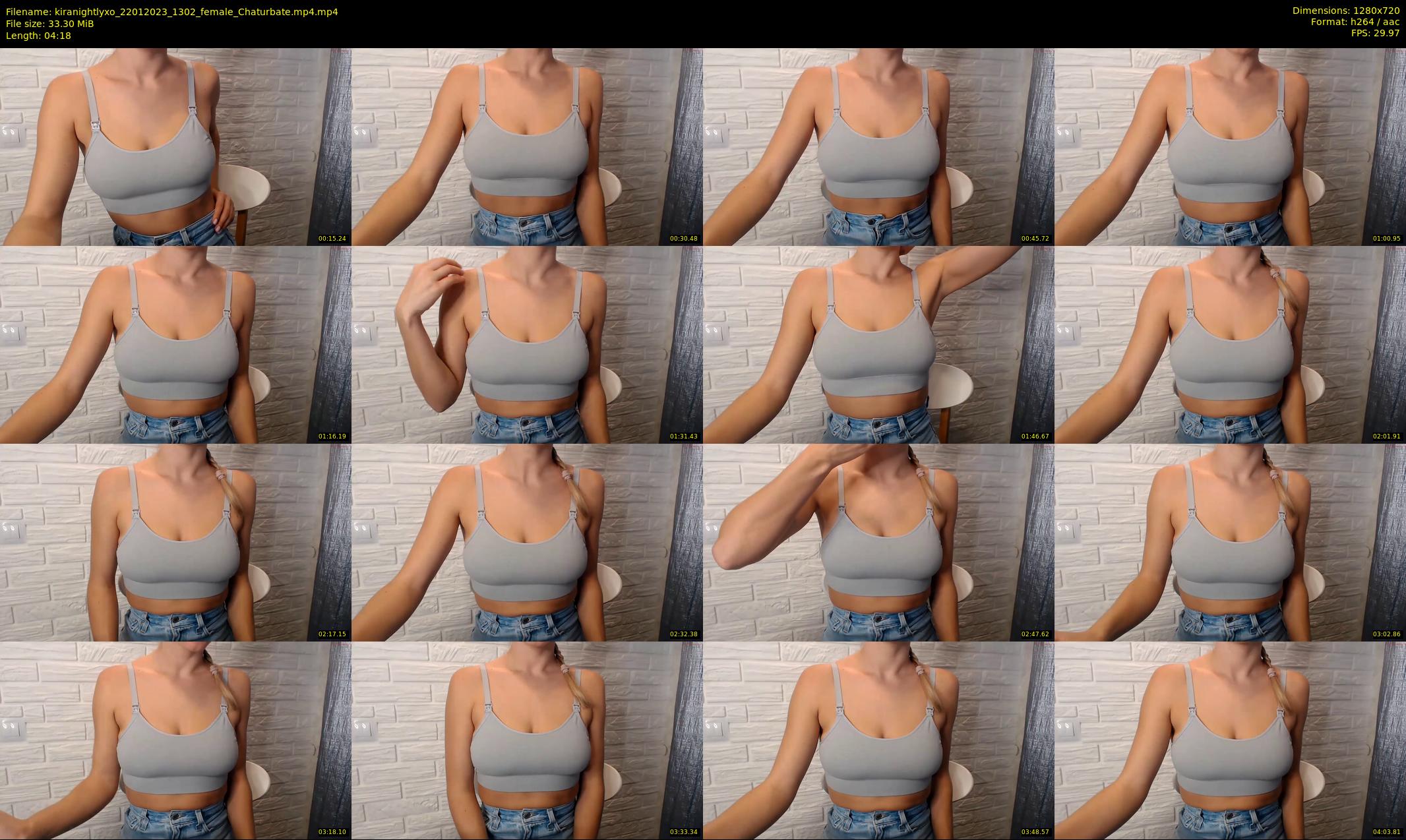 kiranightlyxo — 5 minute Chaturbate female cam show recording, 720p, Jan 22, 2023