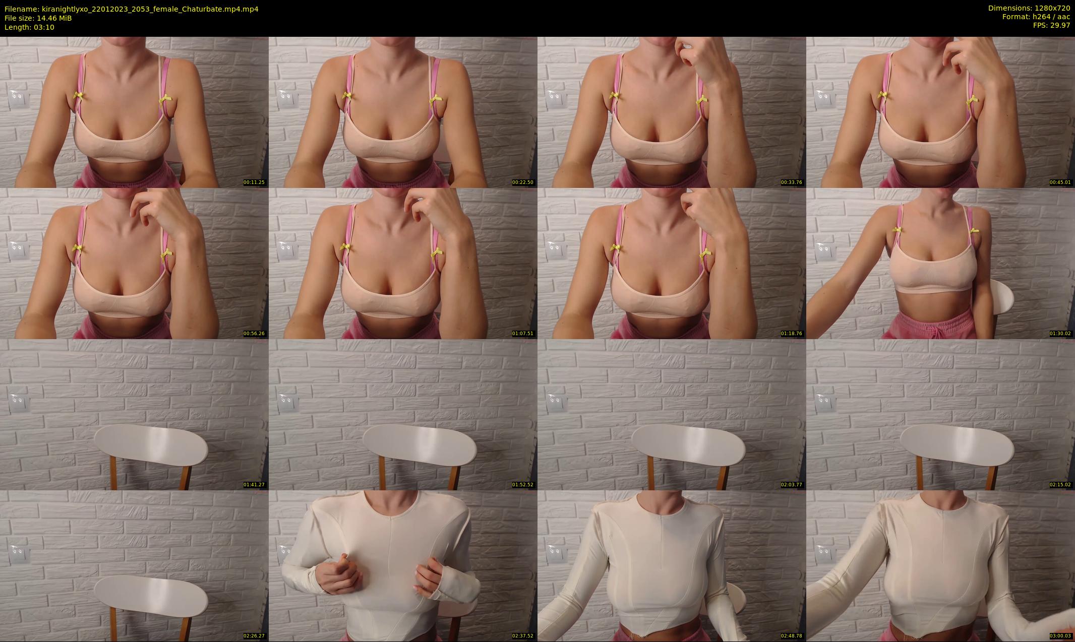 kiranightlyxo — 4 minute Chaturbate female cam show recording, 720p, Jan 22, 2023