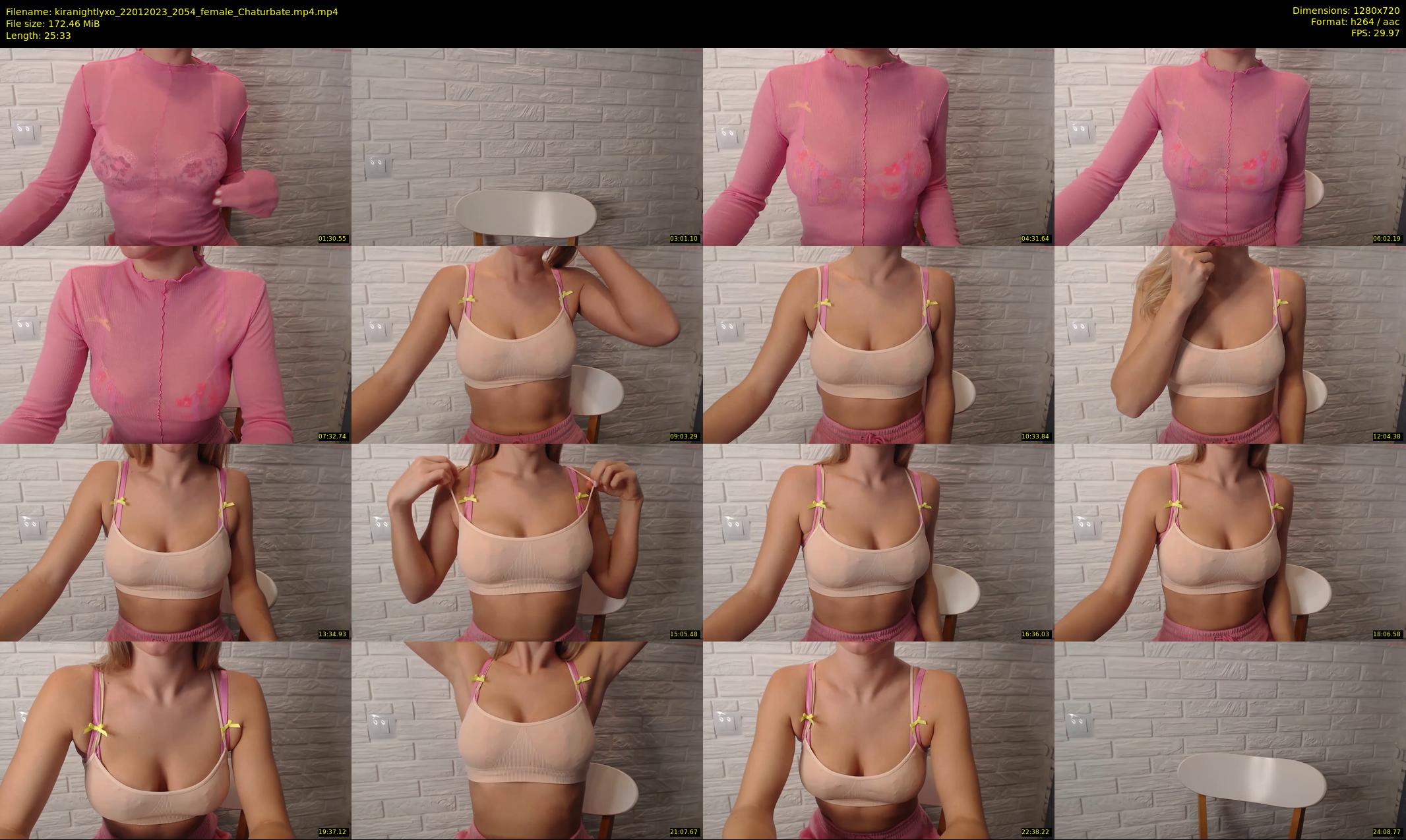 kiranightlyxo — 26 minute Chaturbate female cam show recording, 720p, Jan 22, 2023
