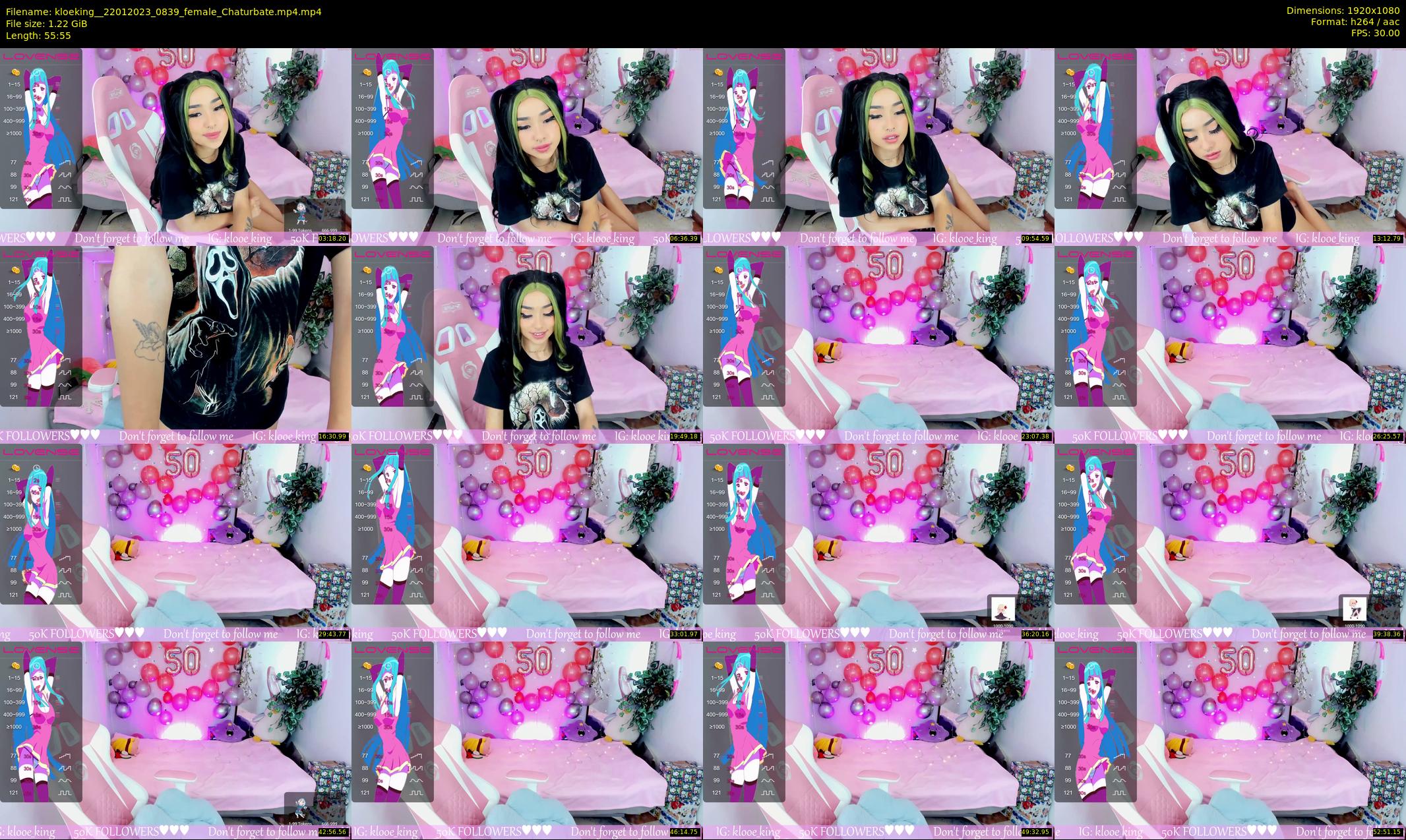 kloeking_ — 56 minute Chaturbate female cam show recording, 1080p, Jan 22, 2023