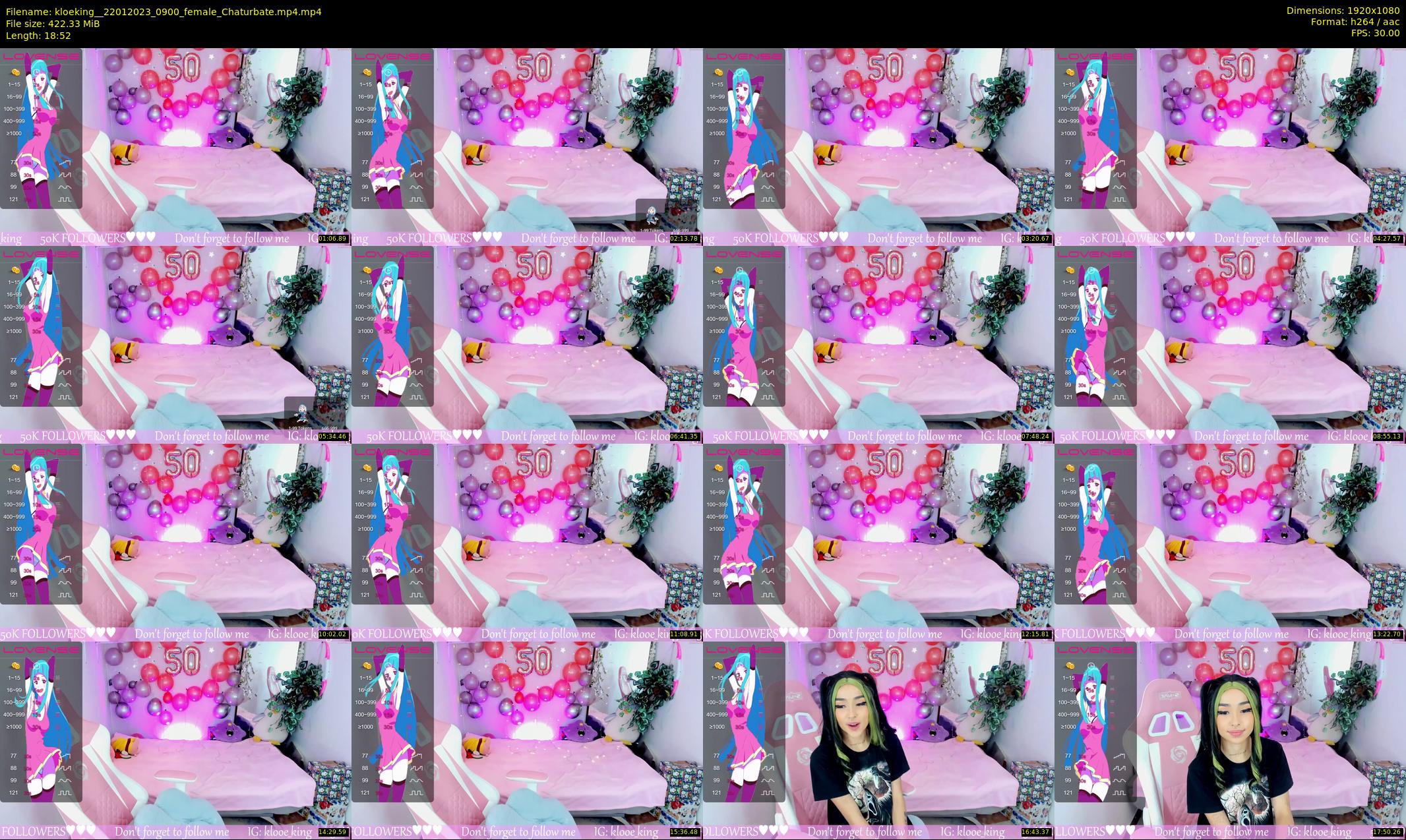 kloeking_ — 19 minute Chaturbate female cam show recording, 1080p, Jan 22, 2023