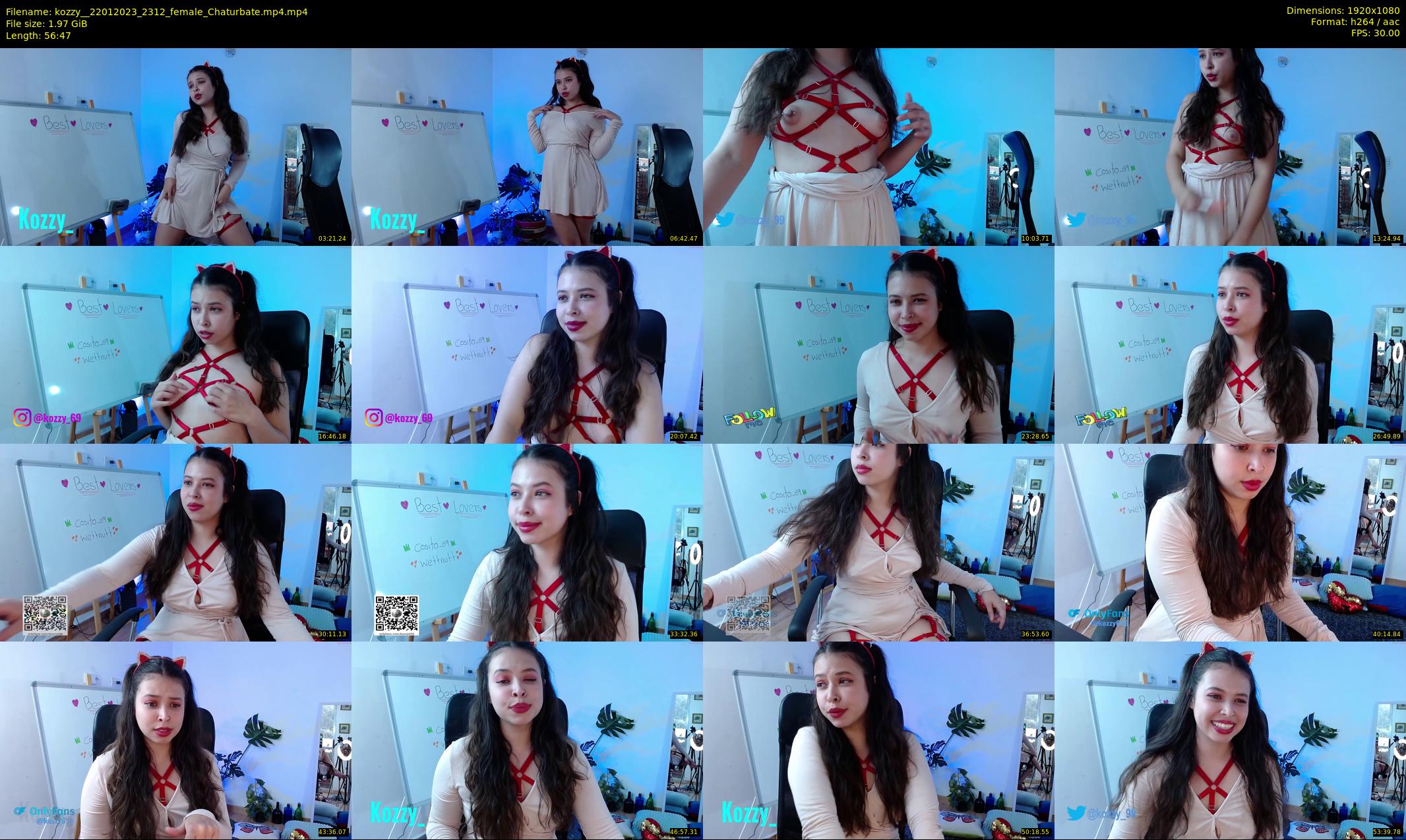 kozzy_ — 57 minute Chaturbate female cam show recording, 1080p, Jan 22, 2023