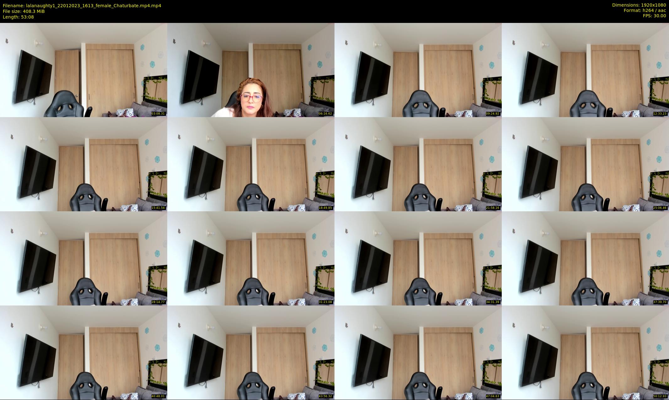 lalanaughty1 — 54 minute Chaturbate female cam show recording, 1080p, Jan 22, 2023