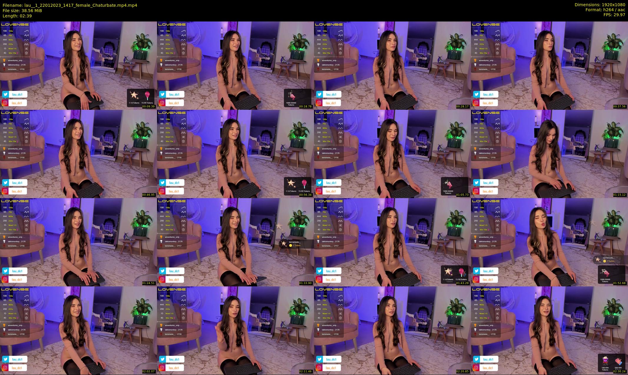 lau__1 — 3 minute Chaturbate female cam show recording, 1080p, Jan 22, 2023