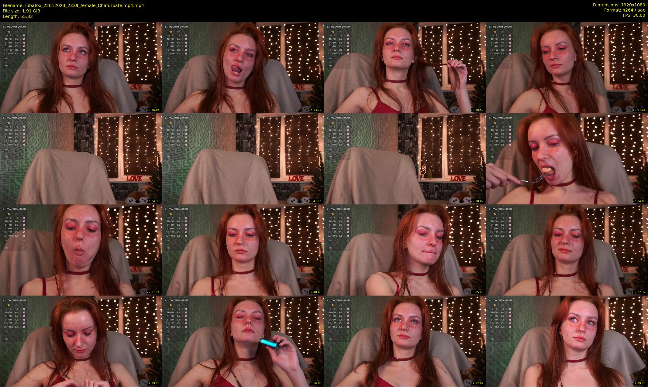 lubafox — 56 minute Chaturbate female cam show recording, 1080p, Jan 22, 2023
