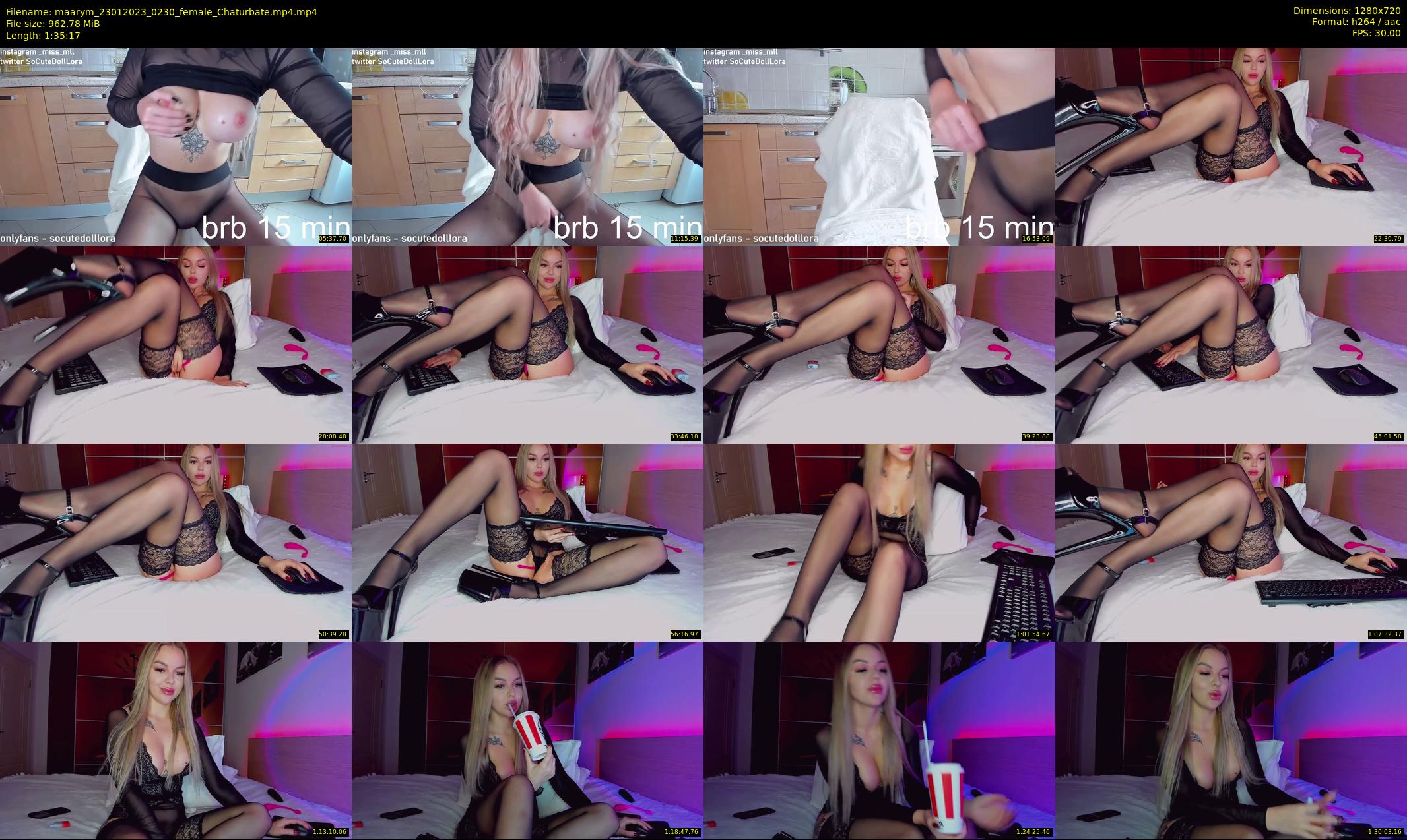 maarym — 96 minute Chaturbate couple cam show recording, 720p, Jan 23, 2023