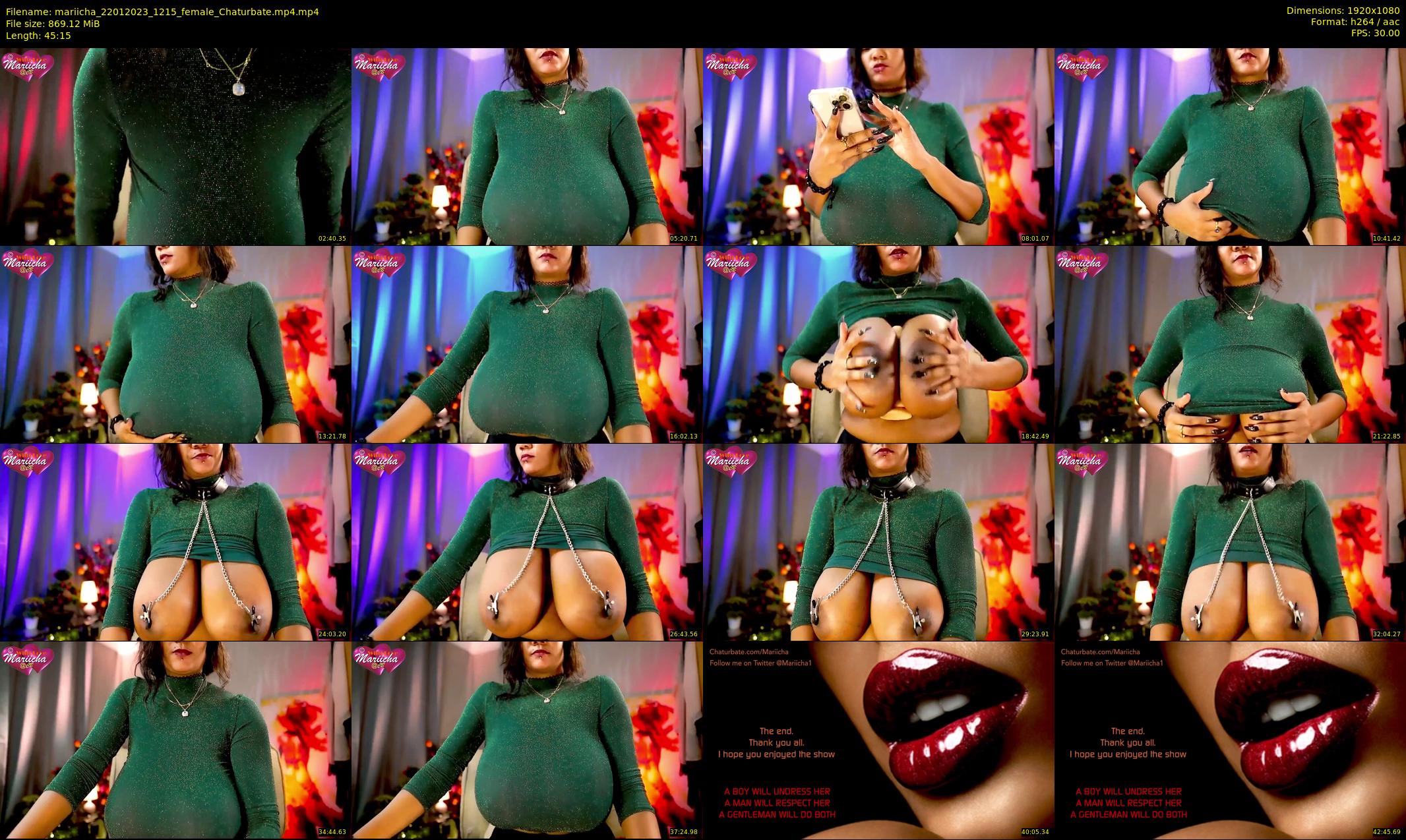mariicha — 46 minute Chaturbate female cam show recording, 1080p, Jan 22, 2023