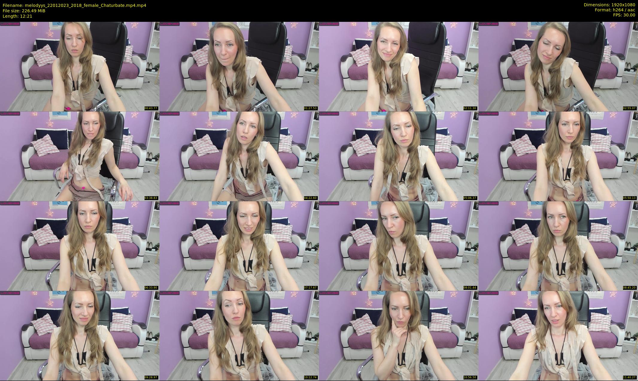 melodyys — 13 minute Chaturbate female cam show recording, 1080p, Jan 22, 2023