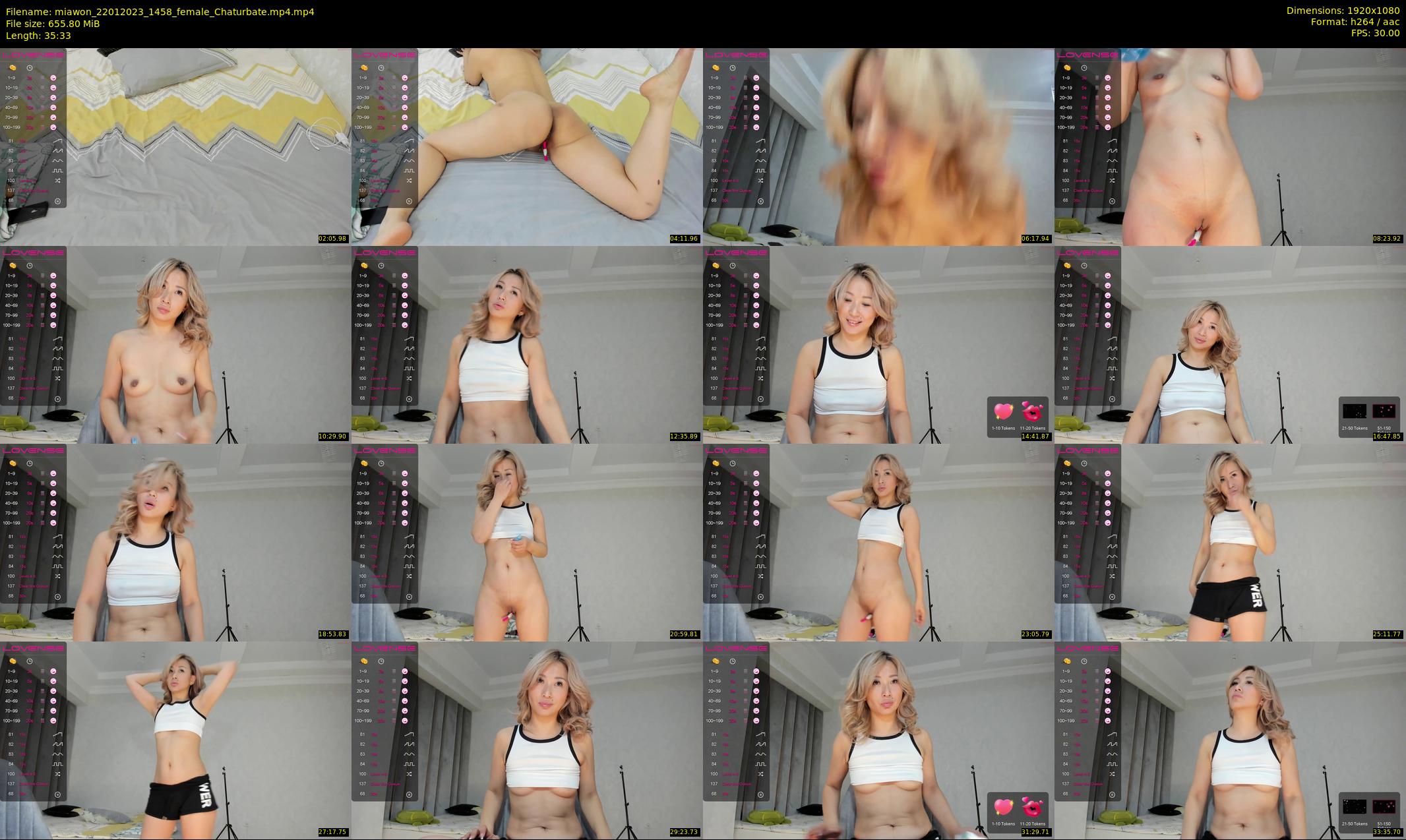 miawon — 36 minute Chaturbate female cam show recording, 1080p, Jan 22, 2023