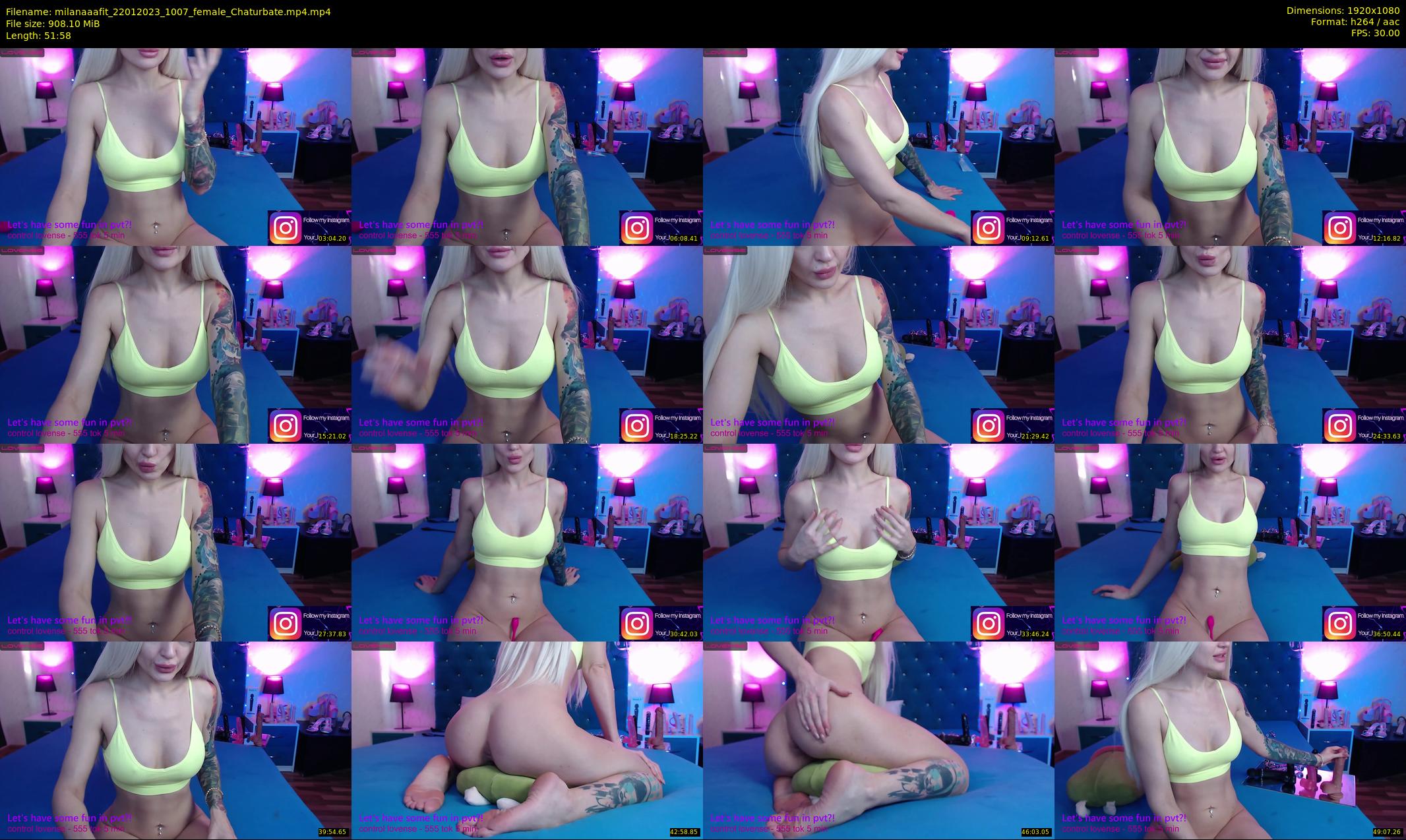 milanaaafit — 52 minute Chaturbate couple cam show recording, 1080p, Jan 22, 2023