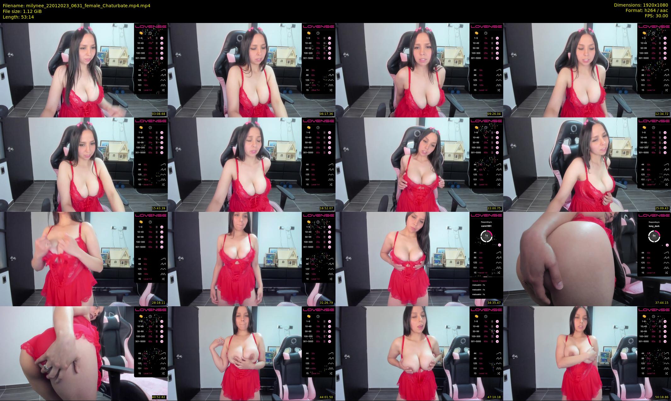 milynee — 54 minute Chaturbate female cam show recording, 1080p, Jan 22, 2023