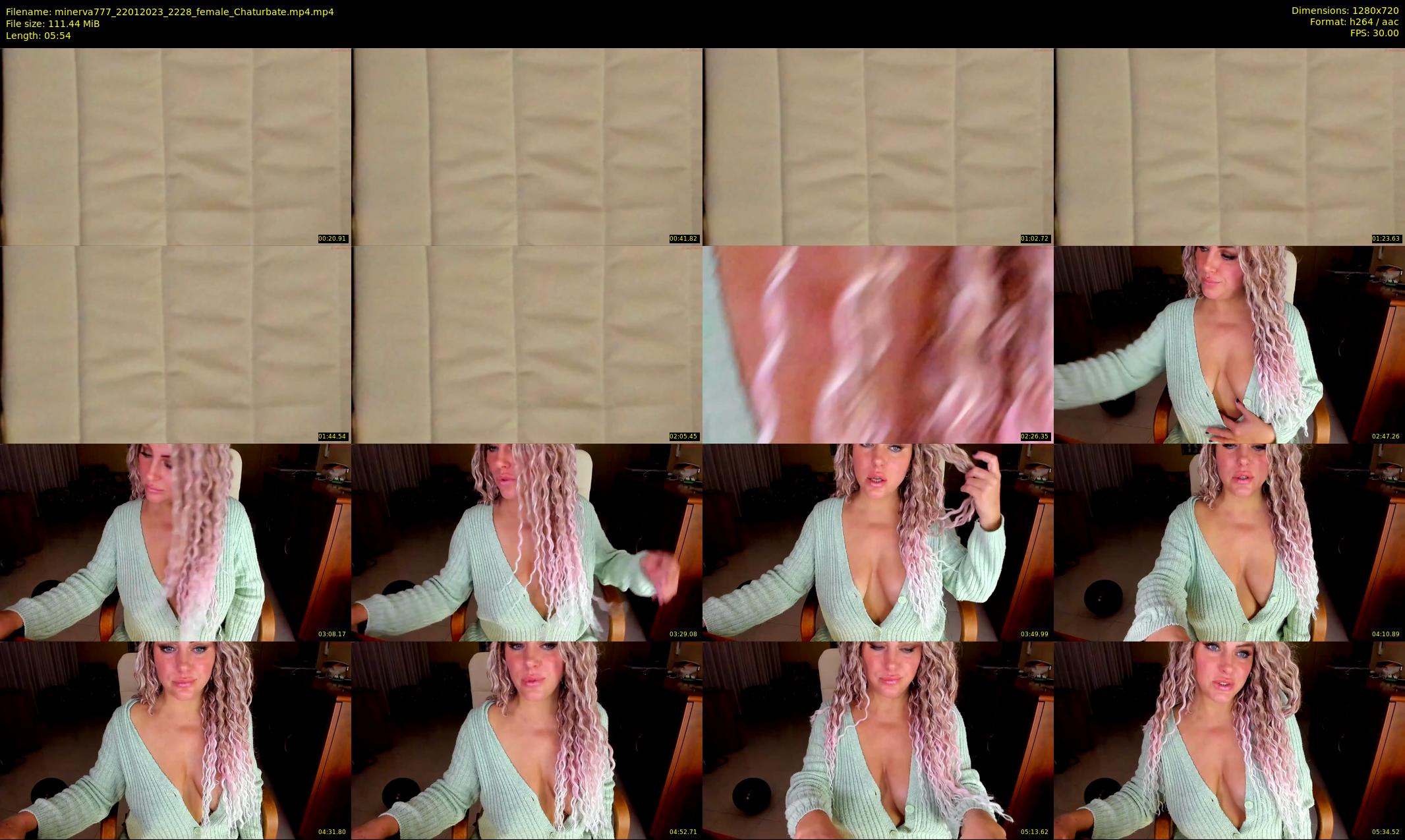 minerva777 — 6 minute Chaturbate female cam show recording, 720p, Jan 22, 2023