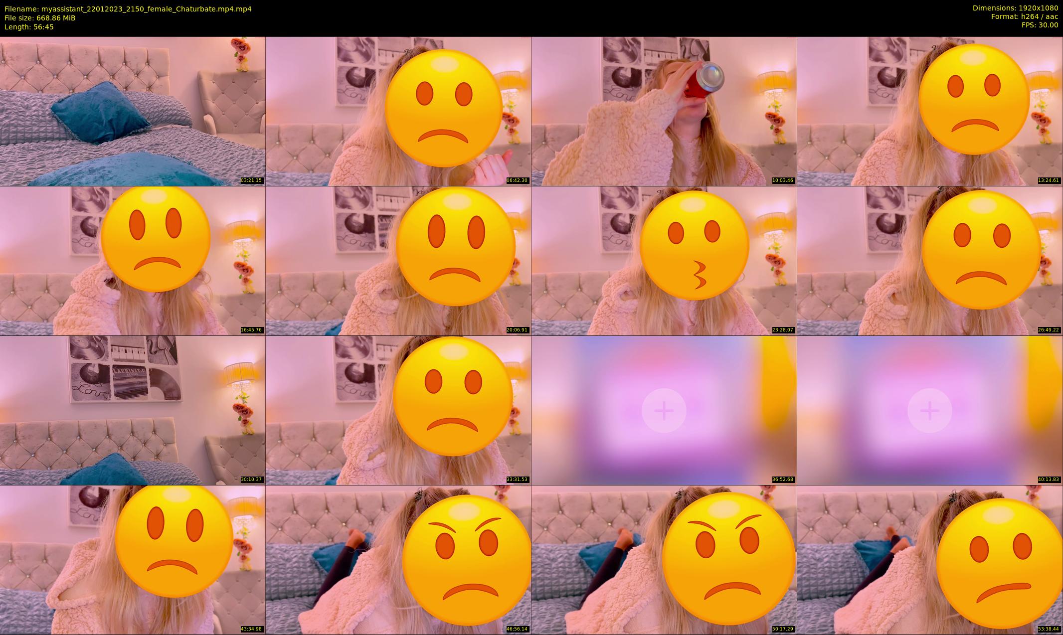 myassistant — 57 minute Chaturbate female cam show recording, 1080p, Jan 22, 2023