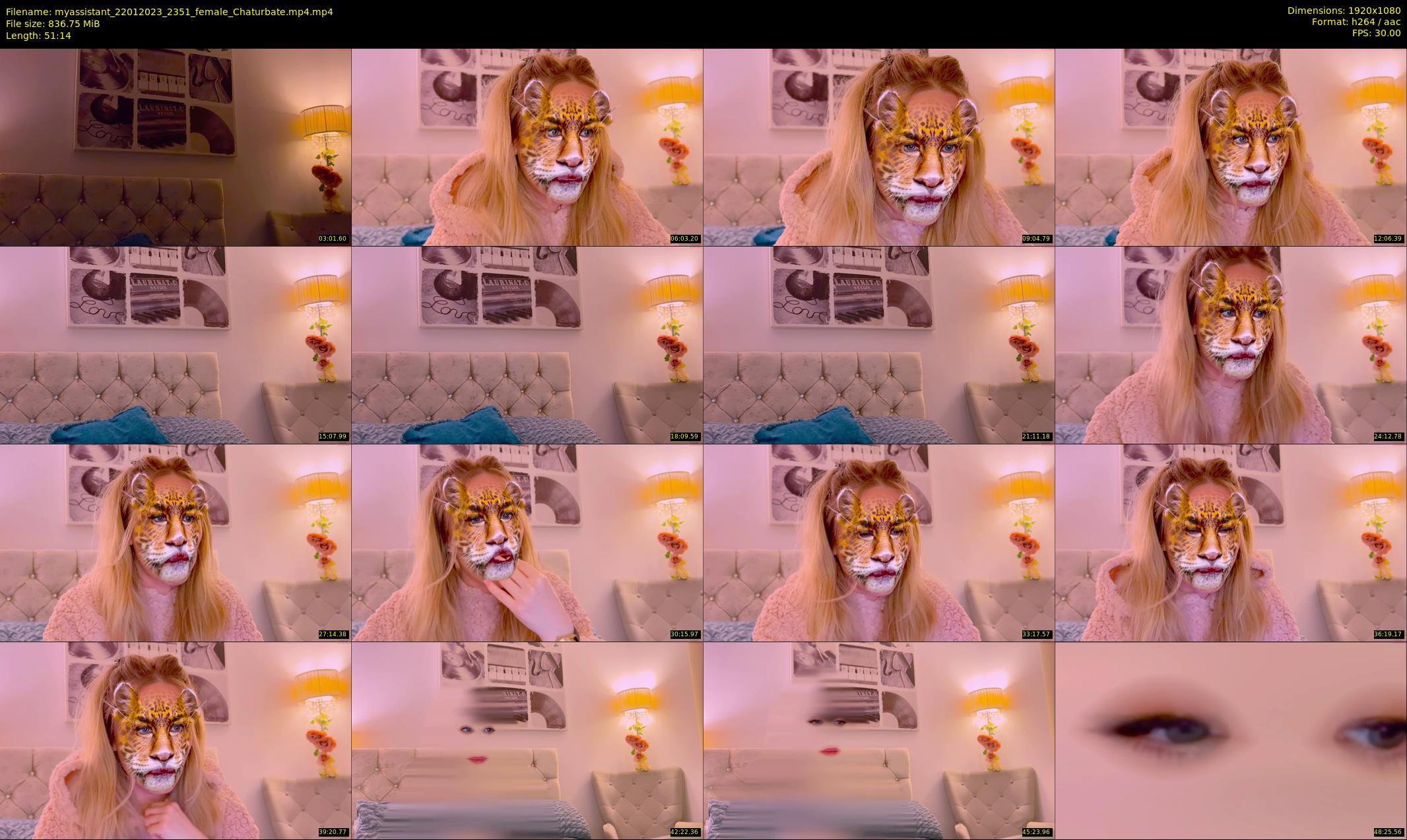 myassistant — 52 minute Chaturbate female cam show recording, 1080p, Jan 22, 2023