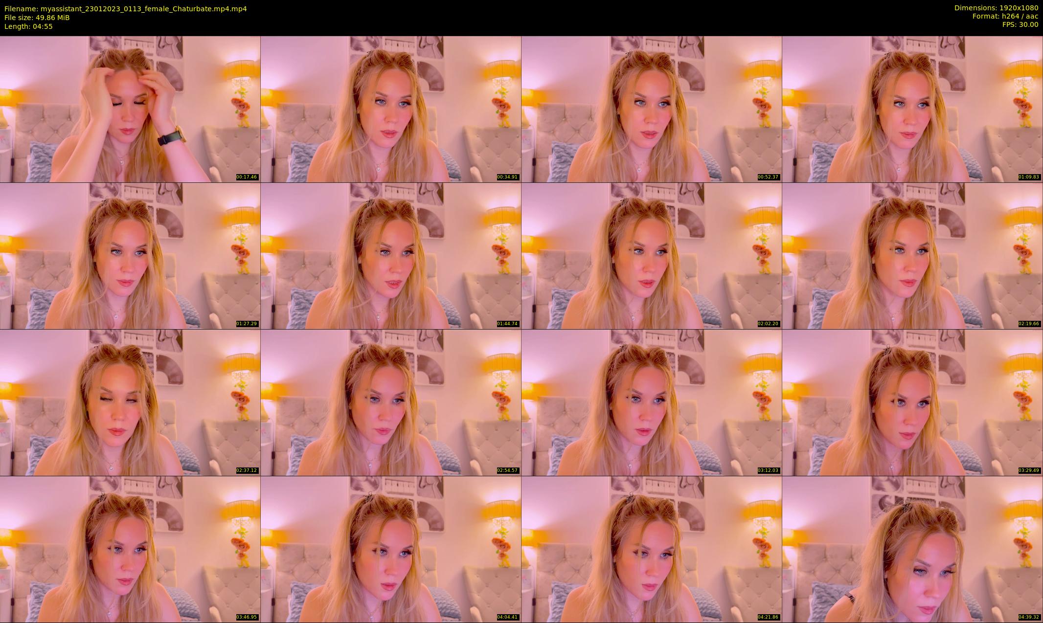 myassistant — 5 minute Chaturbate female cam show recording, 1080p, Jan 23, 2023