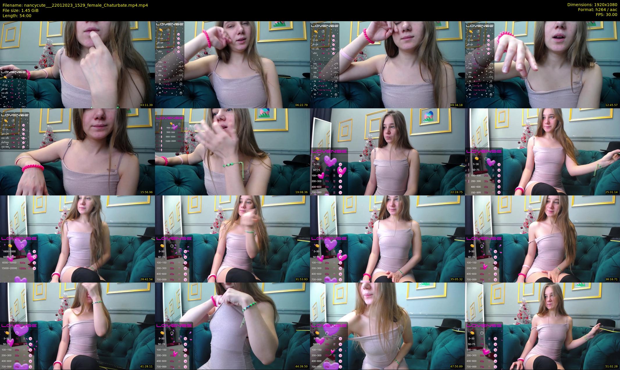 nancycute__ — 54 minute Chaturbate female cam show recording, 1080p, Jan 22, 2023