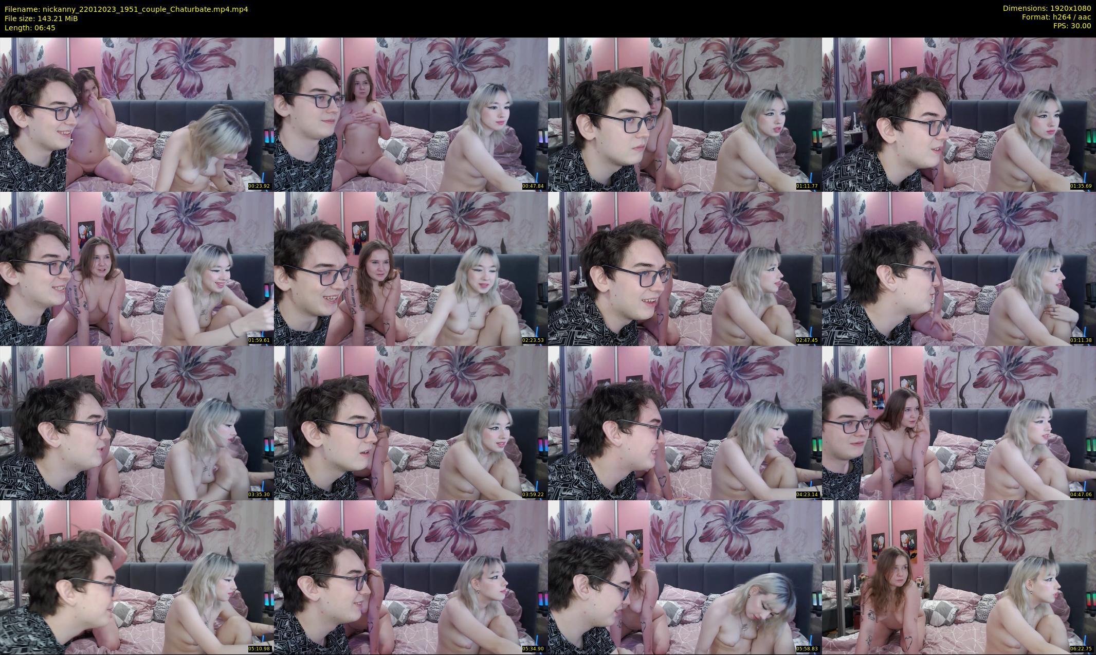nickanny — 7 minute Chaturbate couple cam show recording, 1080p, Jan 22, 2023