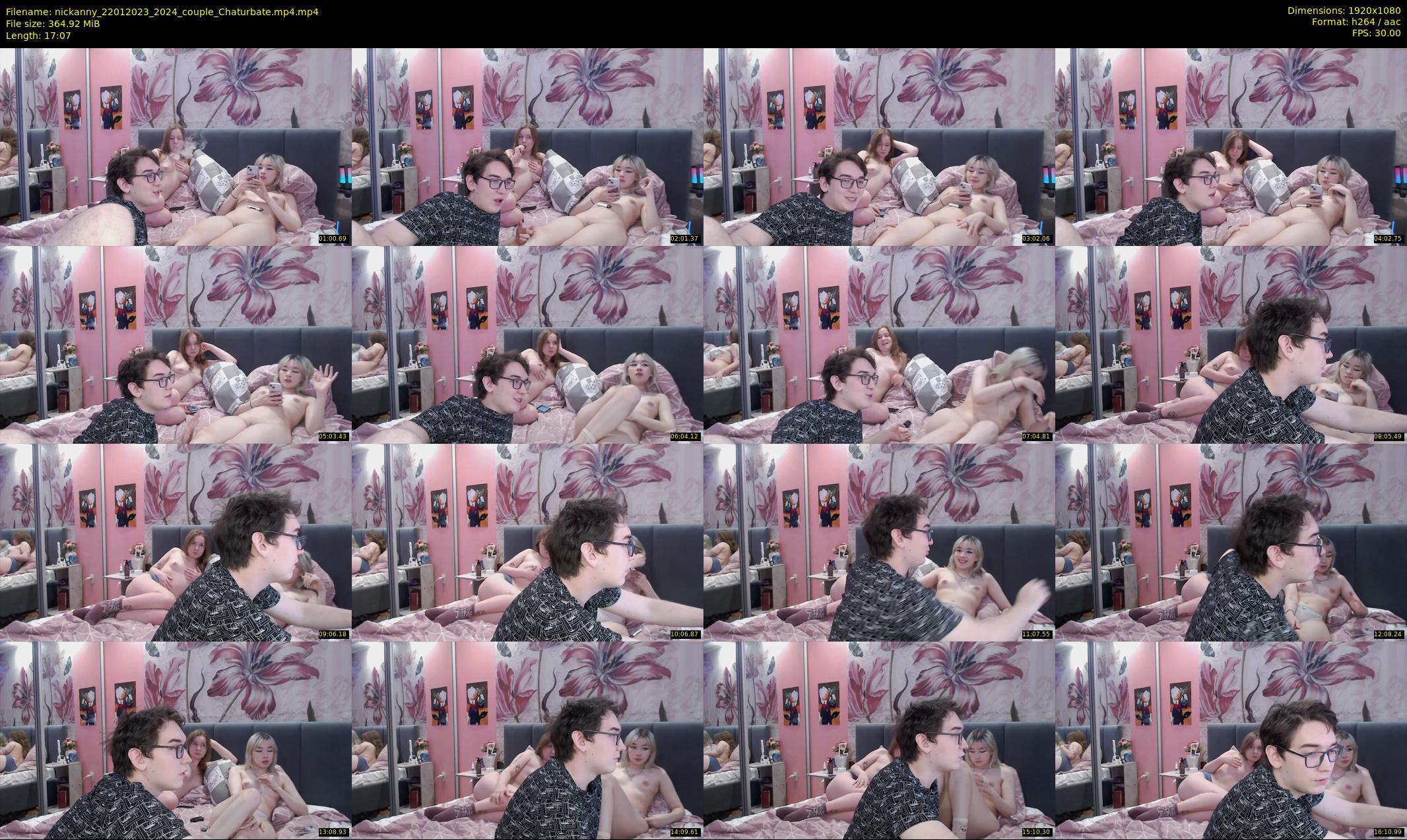 nickanny — 18 minute Chaturbate couple cam show recording, 1080p, Jan 22, 2023