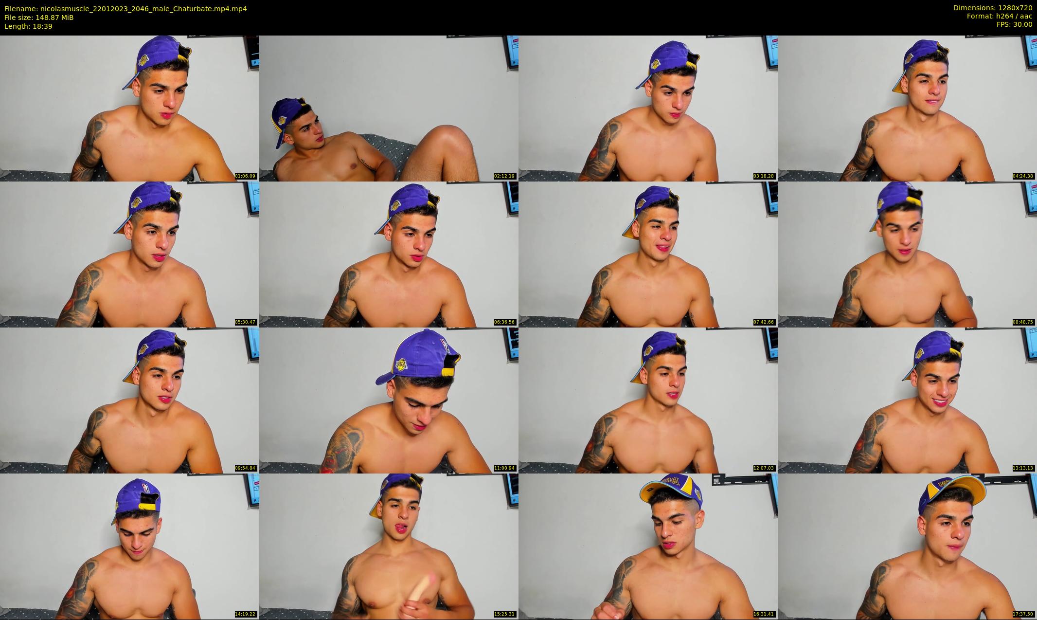 nicolasmuscle — 19 minute Chaturbate male cam show recording, 720p, Jan 22, 2023