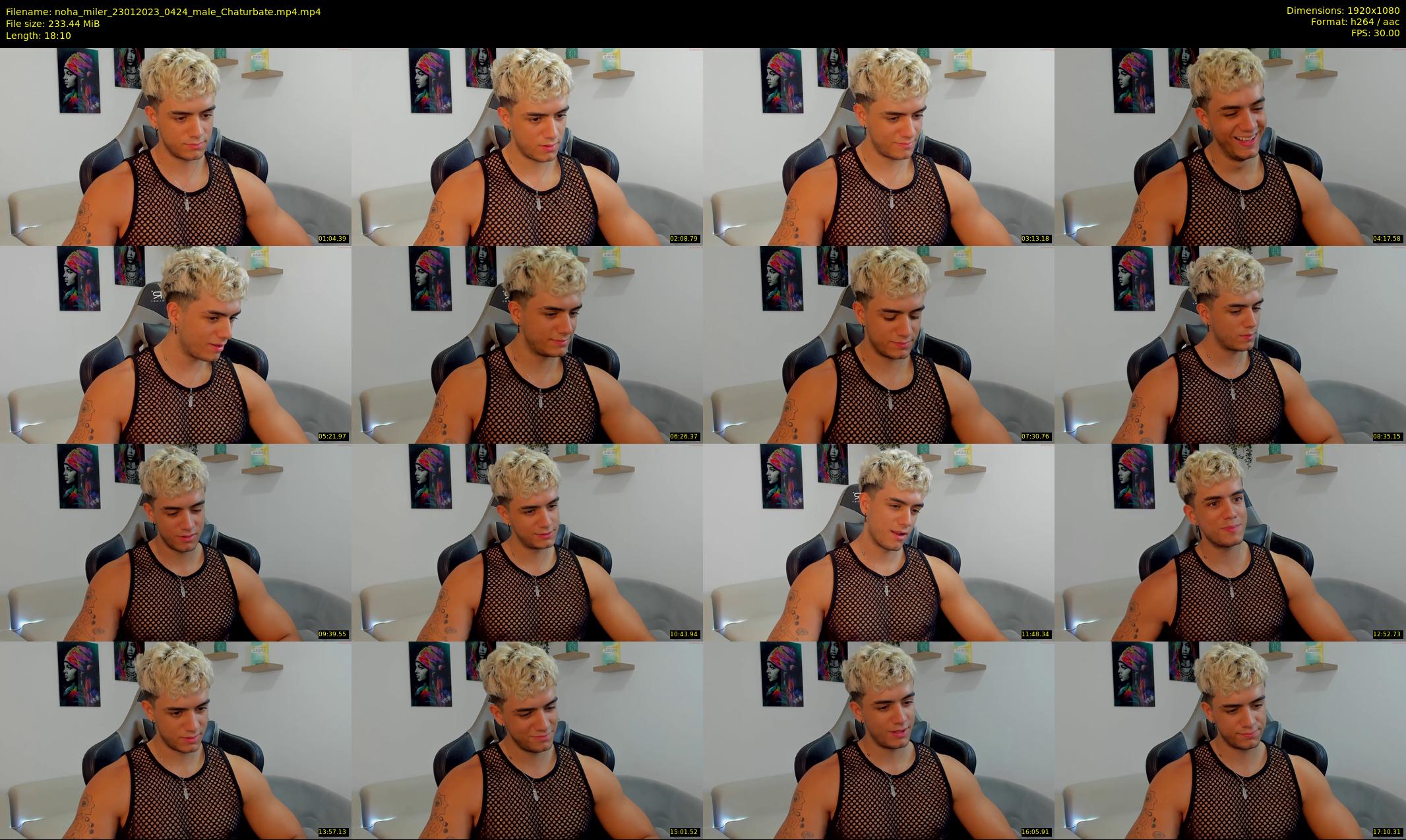 noha_miler — 19 minute Chaturbate male cam show recording, 1080p, Jan 23, 2023