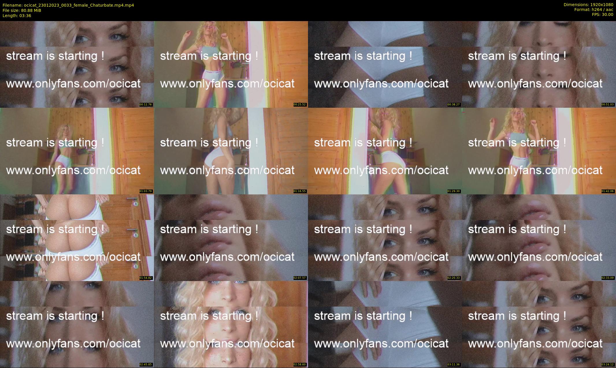 ocicat — 4 minute Chaturbate female cam show recording, 1080p, Jan 23, 2023