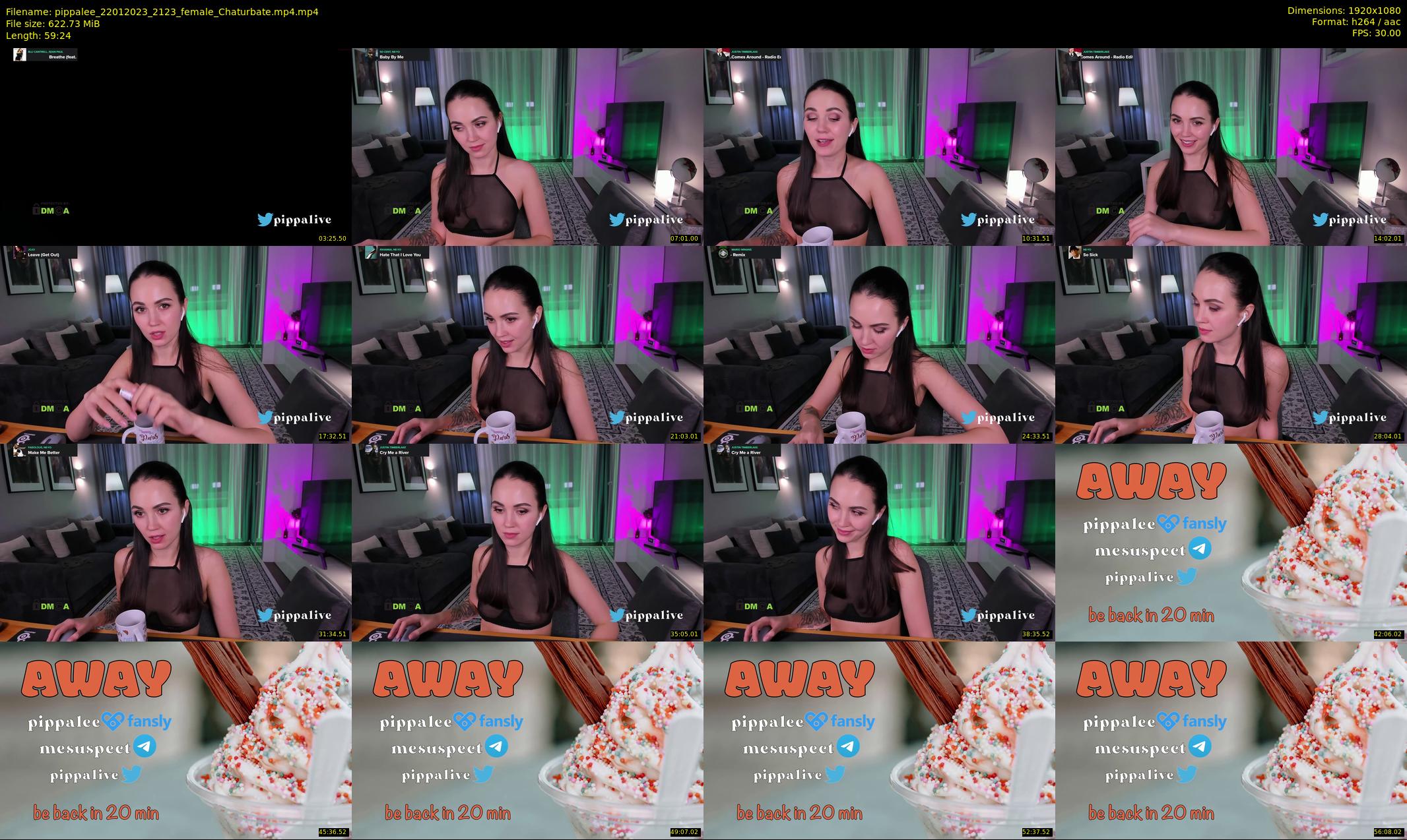 pippalee — 60 minute Chaturbate female cam show recording, 1080p, Jan 22, 2023