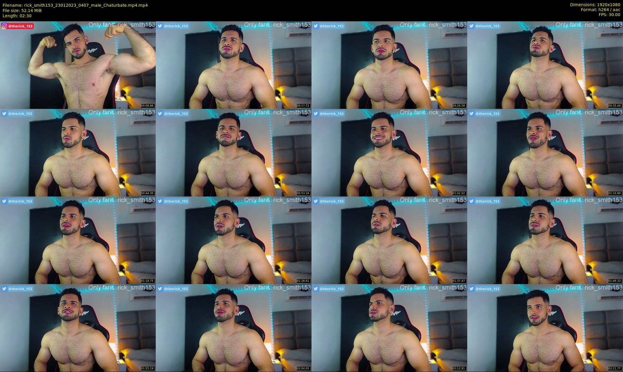 rick_smith153 — 3 minute Chaturbate male cam show recording, 1080p, Jan 23, 2023