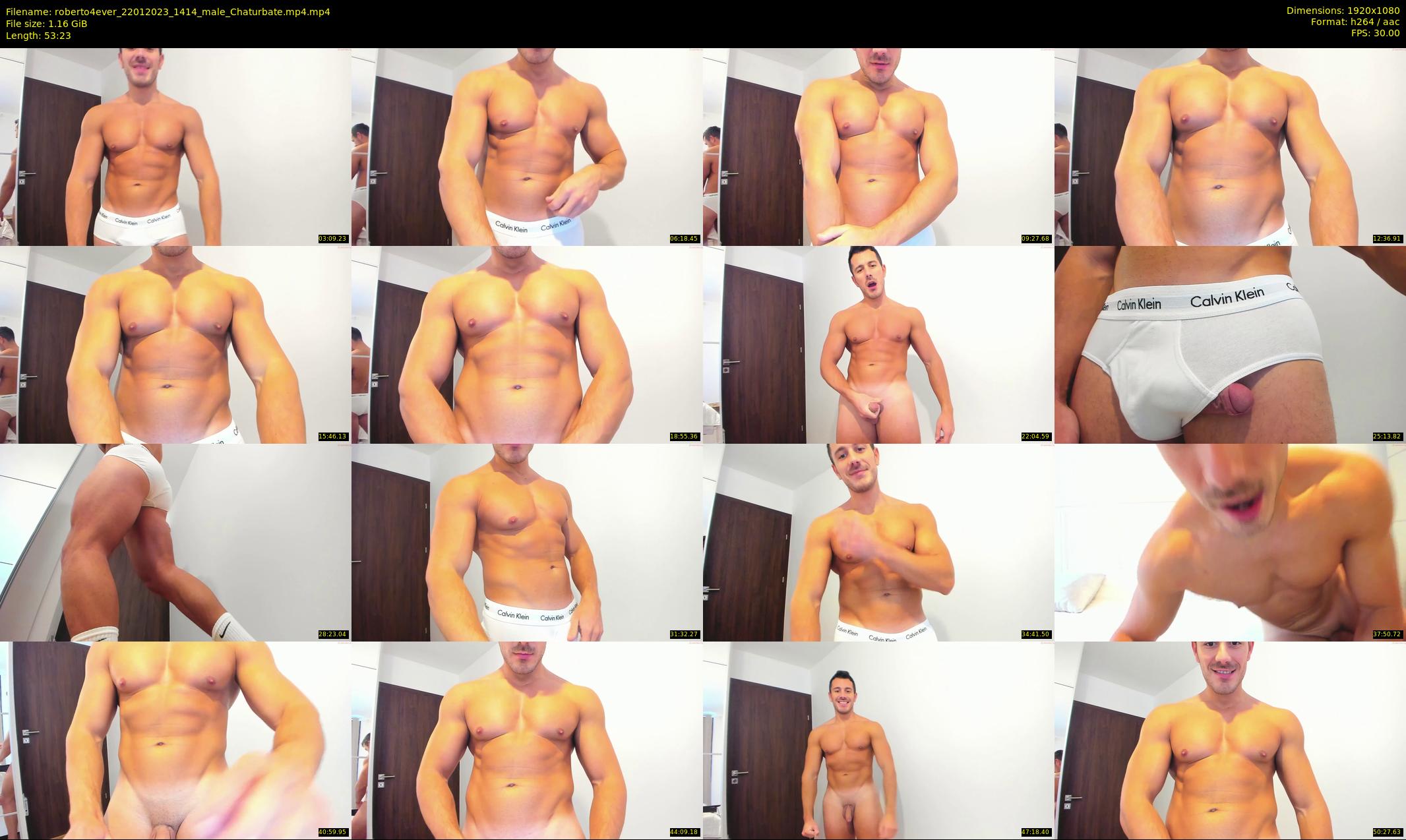 roberto4ever — 54 minute Chaturbate male cam show recording, 1080p, Jan 22, 2023