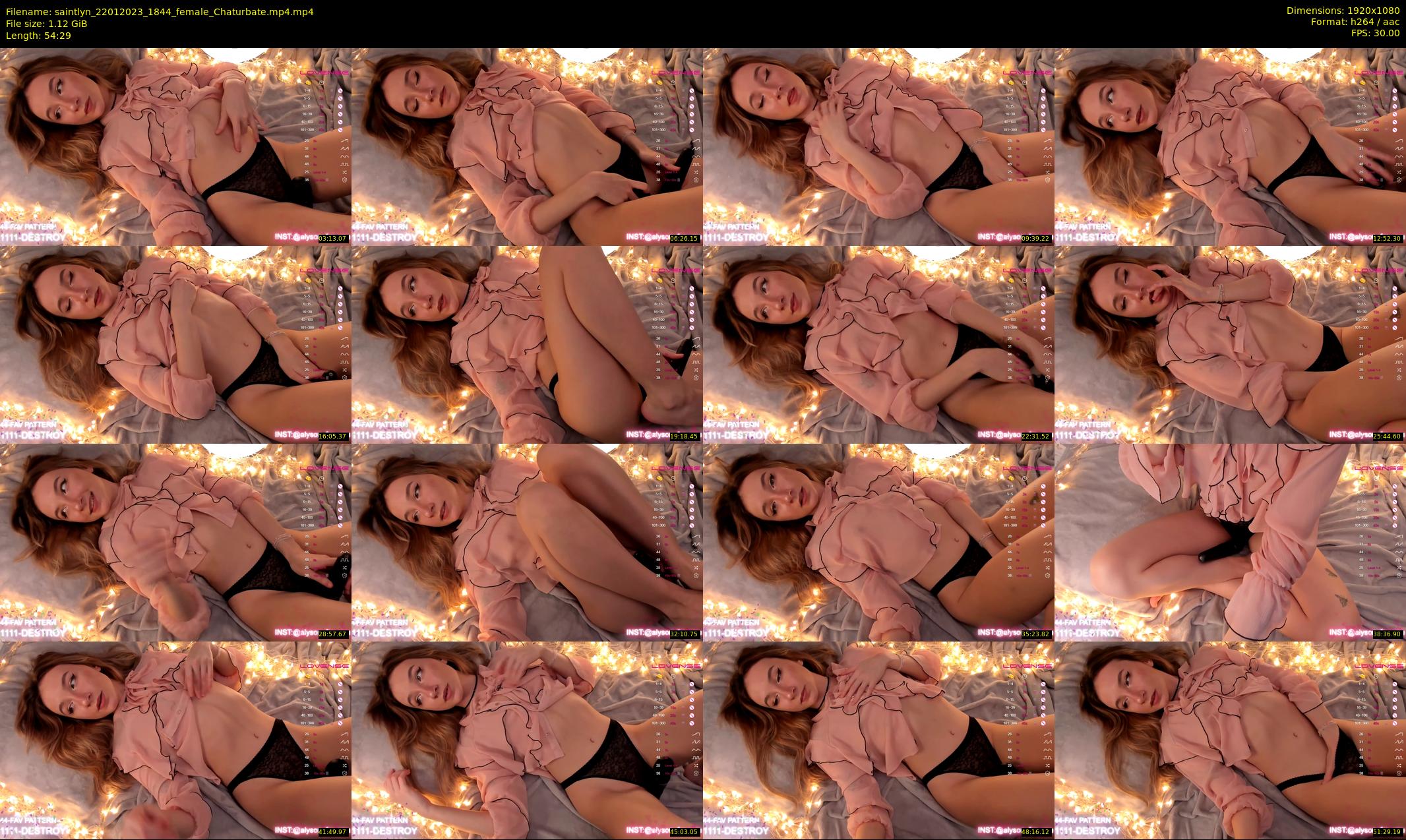 saintlyn — 55 minute Chaturbate female cam show recording, 1080p, Jan 22, 2023